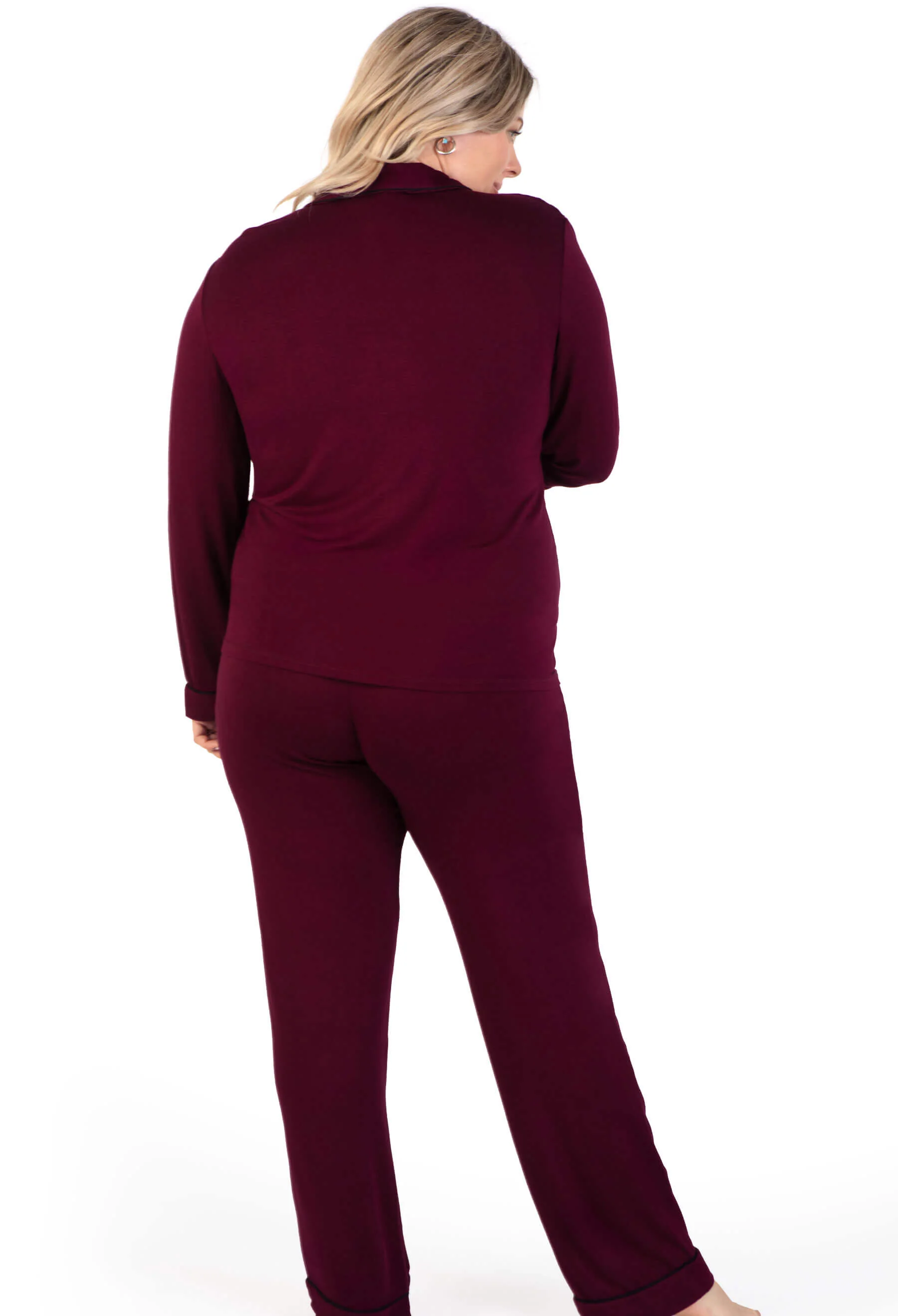 Maternity & Nursing Buttery Soft Bamboo Pyjama Set - Image 9