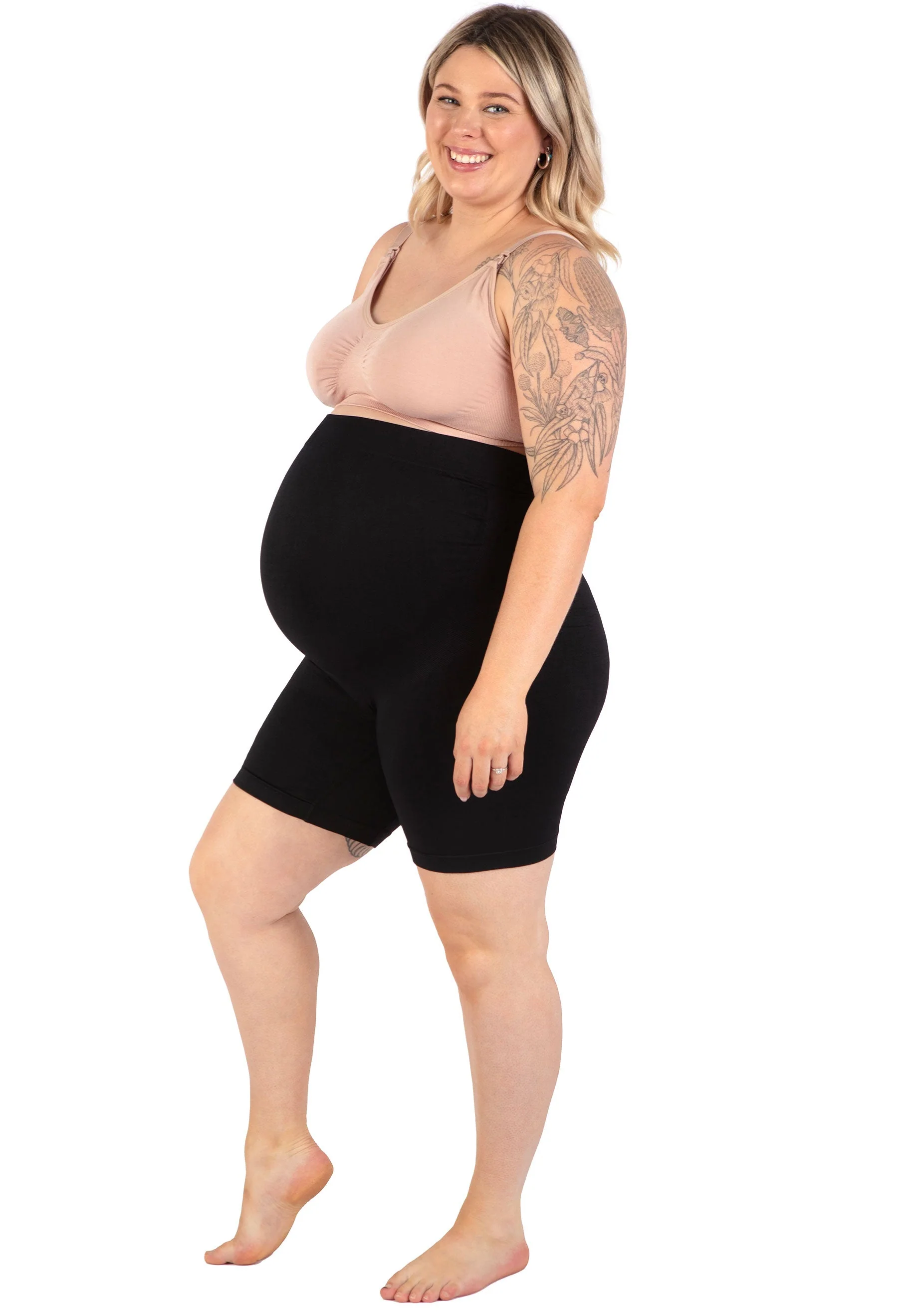 Maternity Shorts with Tummy Support - 2 Pack - Image 12