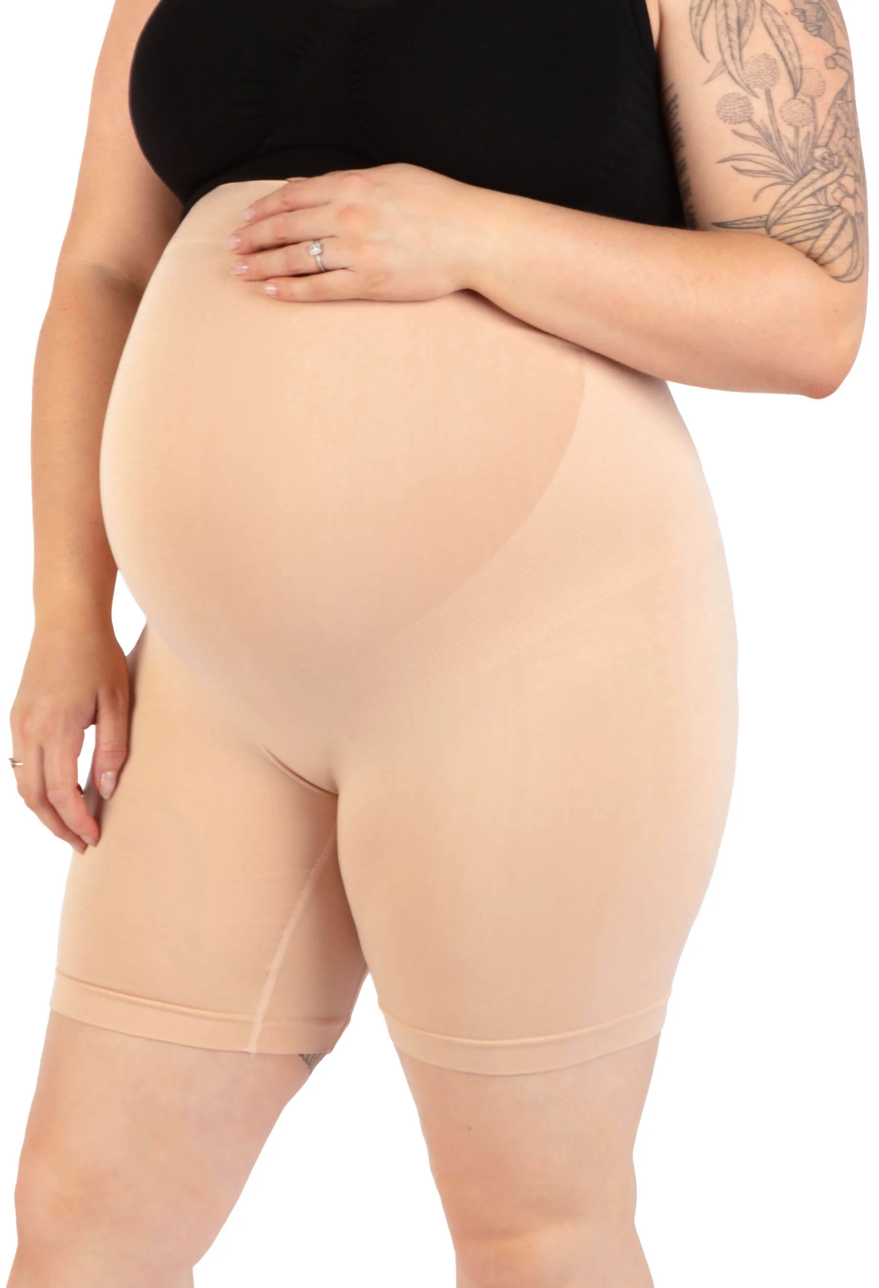 Maternity Shorts with Tummy Support - 2 Pack - Image 4