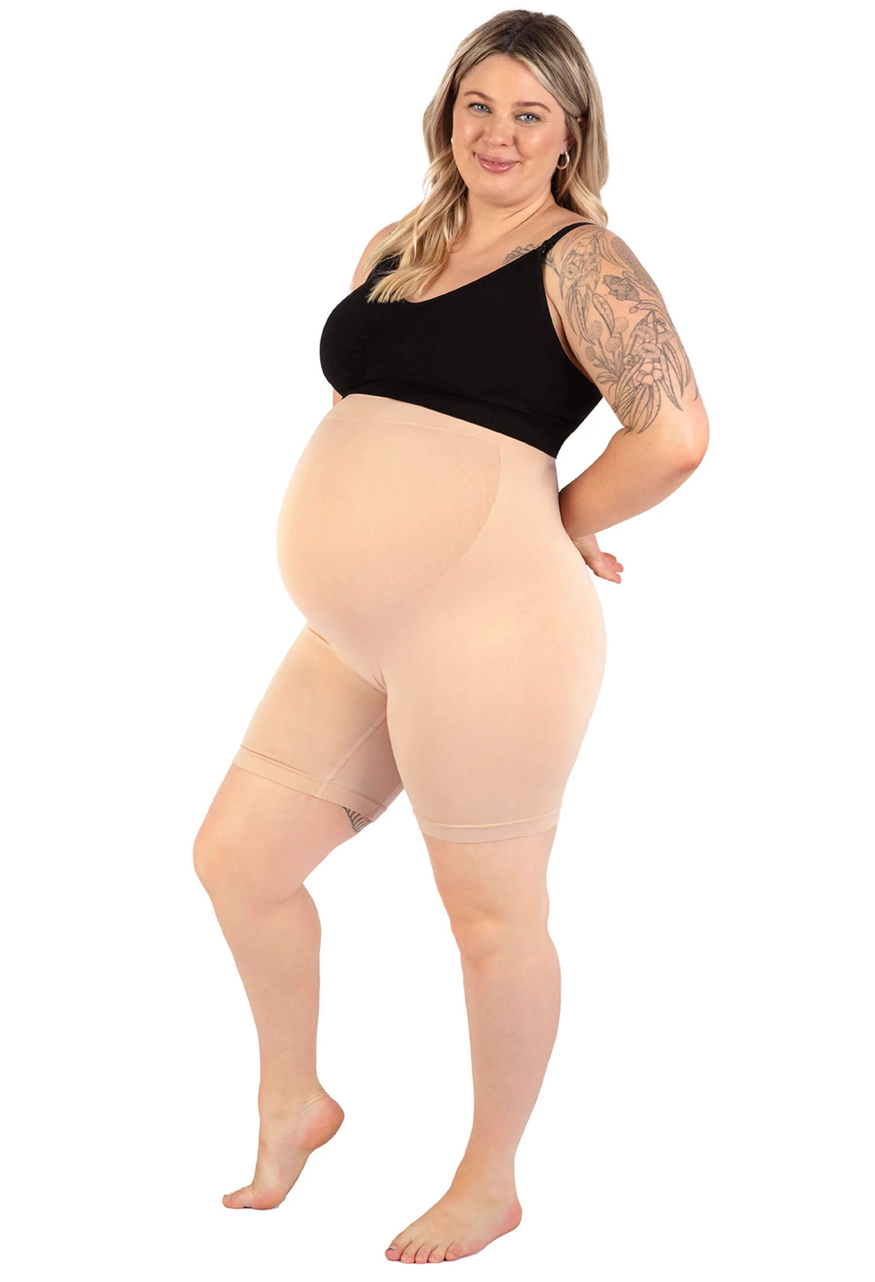 Maternity Shorts with Tummy Support - 2 Pack - Image 8