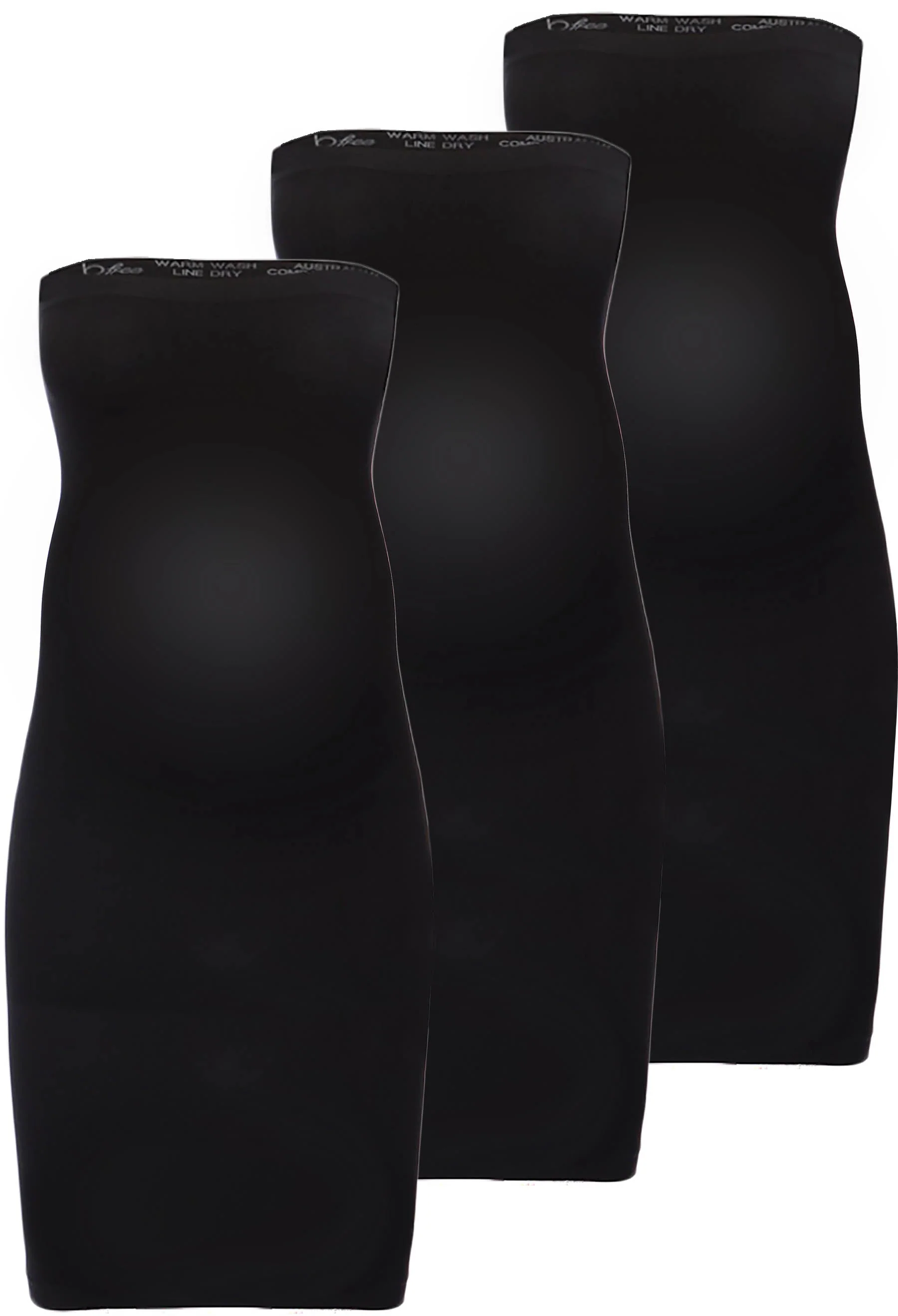Maternity Strapless Knee Length Slip Dress - 3 Pack - Image 7