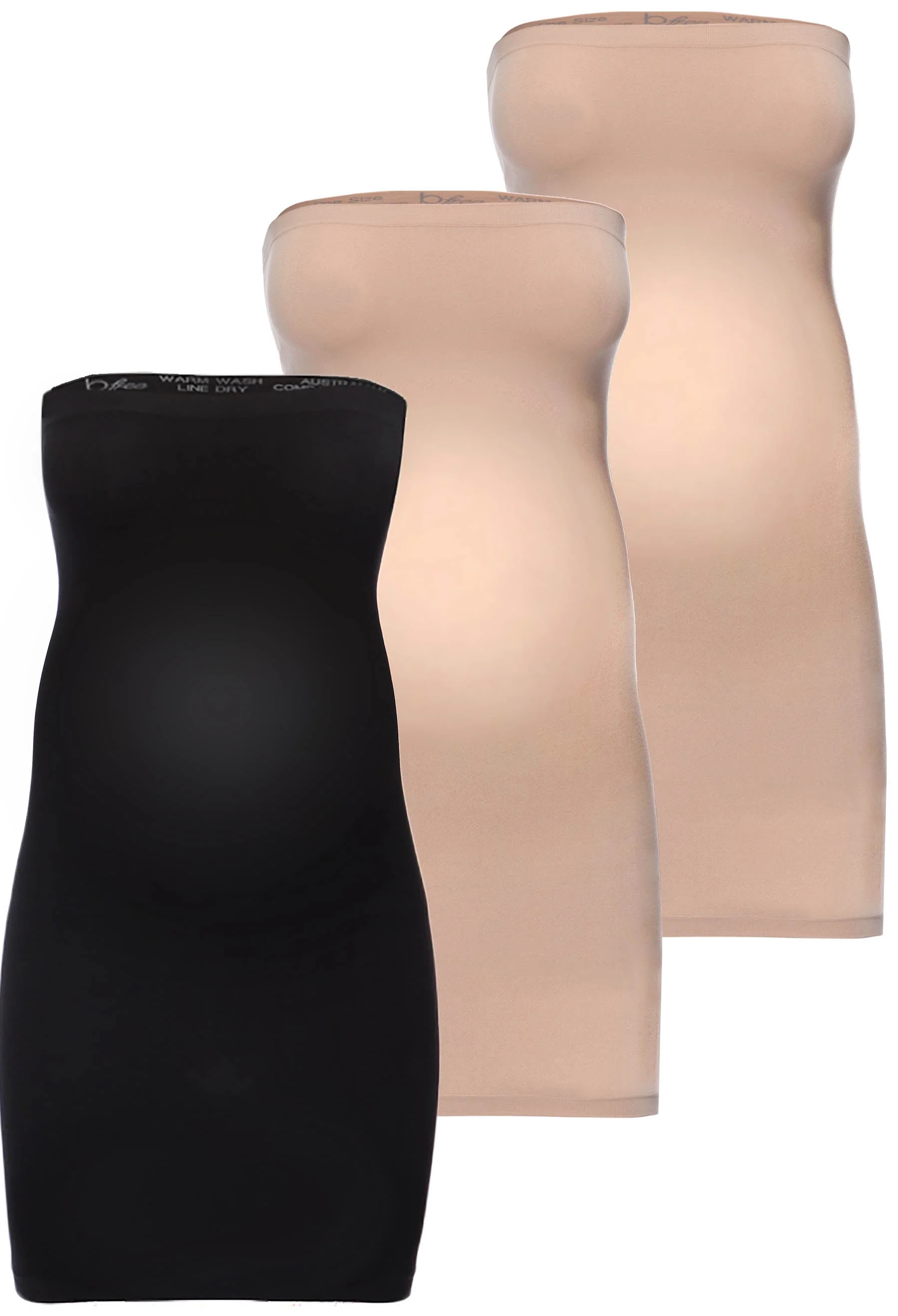 Maternity Strapless Mini Slip/Skirt - 3 Pack - Image 18