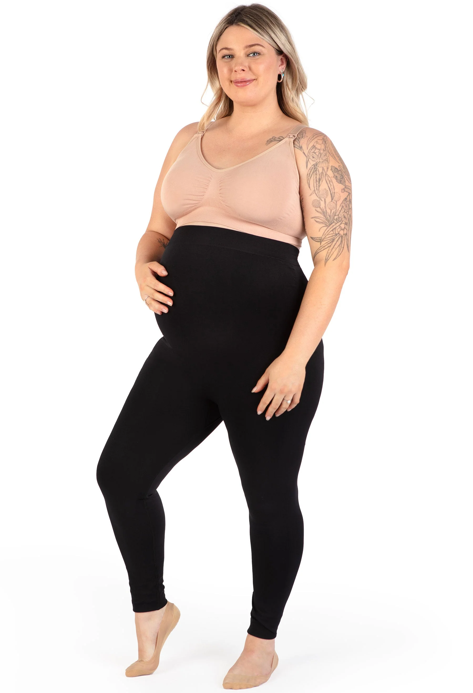 Maternity Leggings with Tummy Support - Image 6