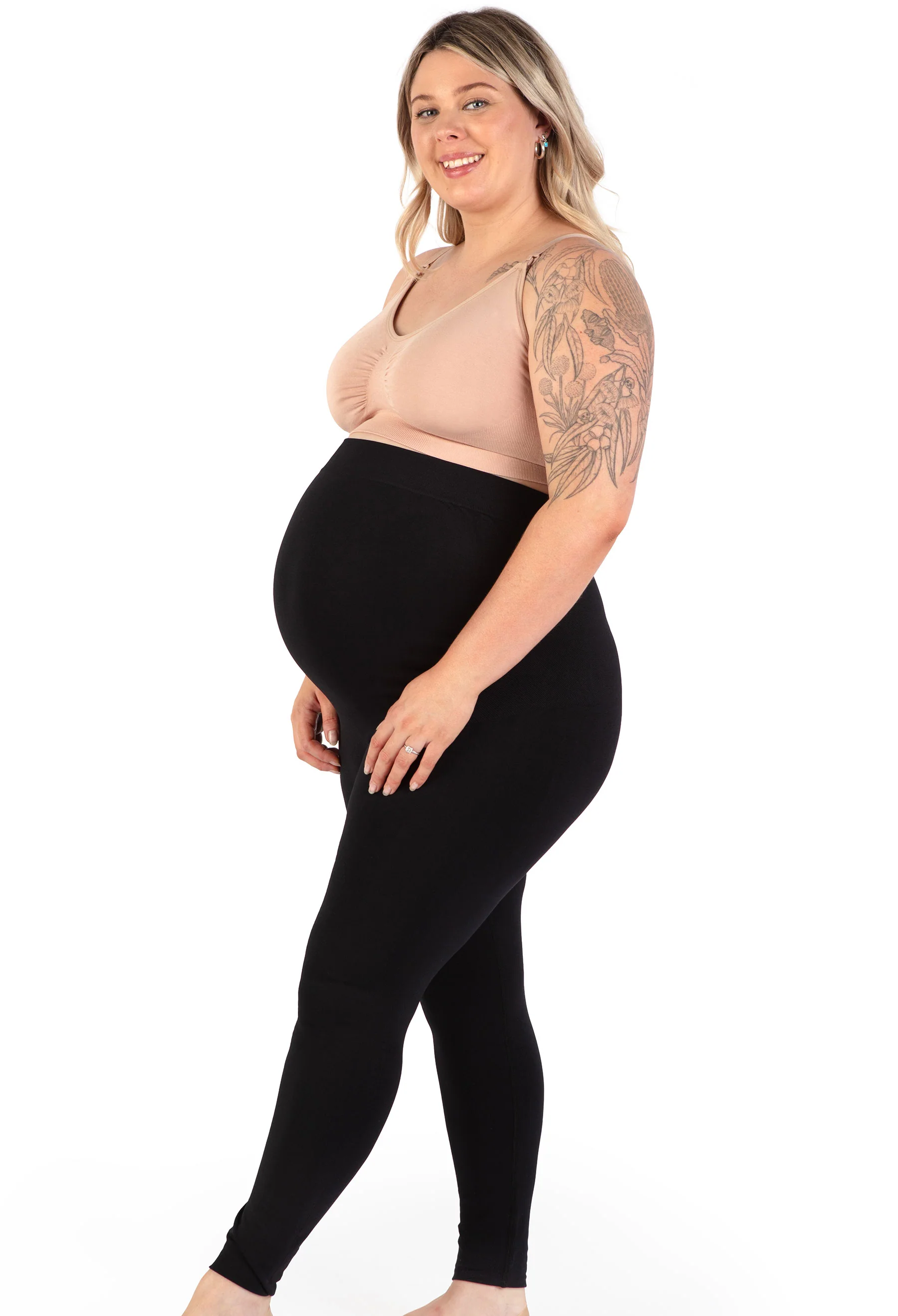 Maternity Leggings with Tummy Support - Image 7