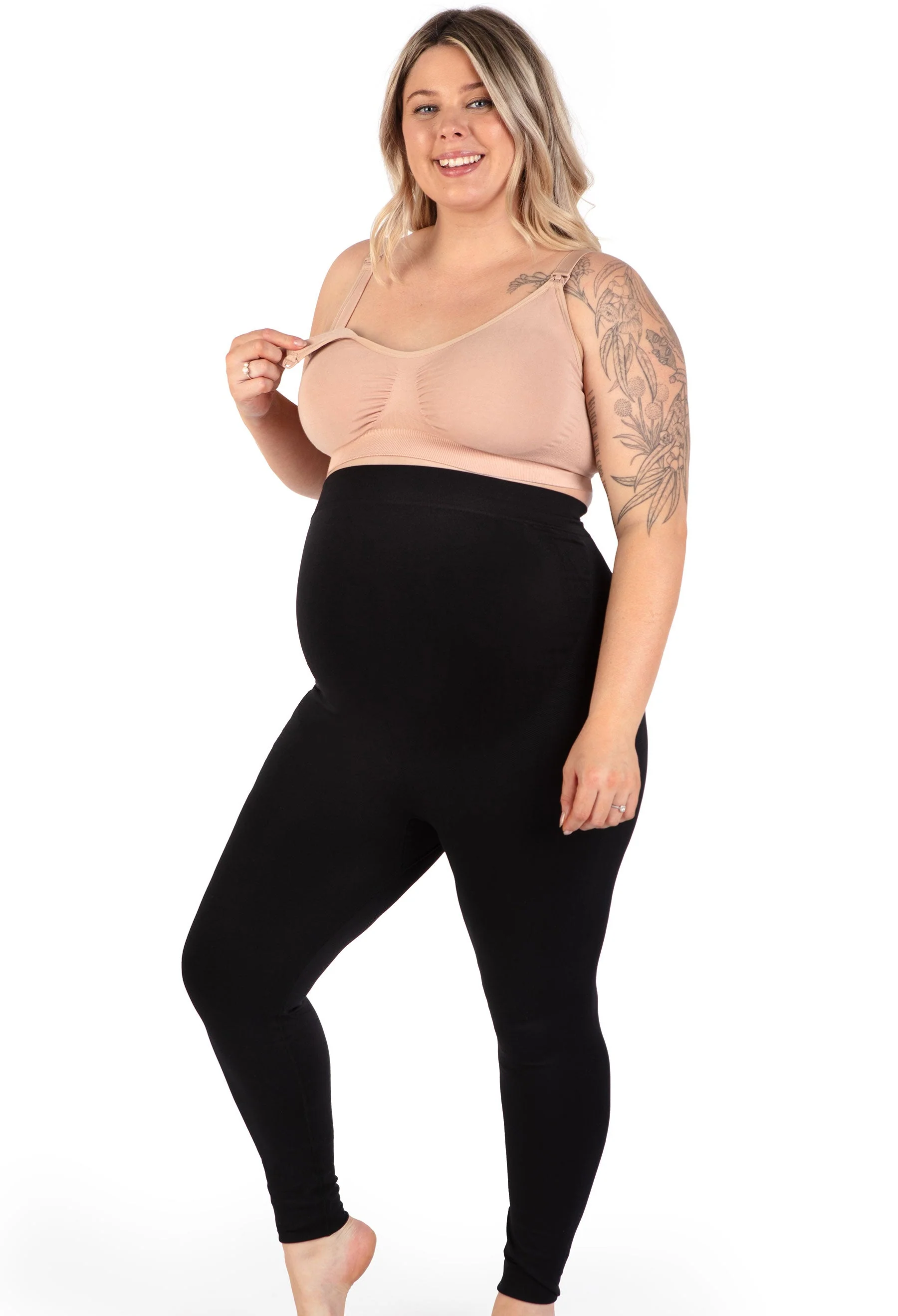 Maternity Leggings with Tummy Support - Image 8