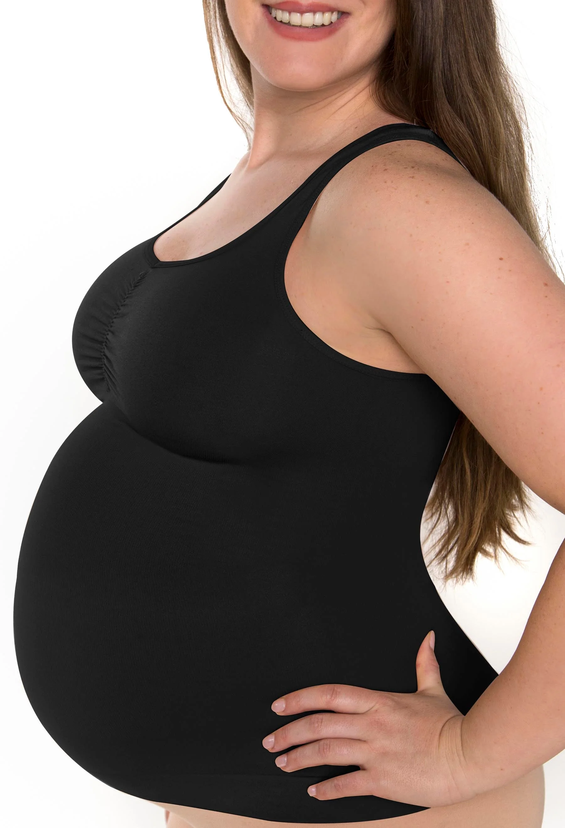 Maternity Ultra Light Shaping V-Tank - 2 Pack - Image 8