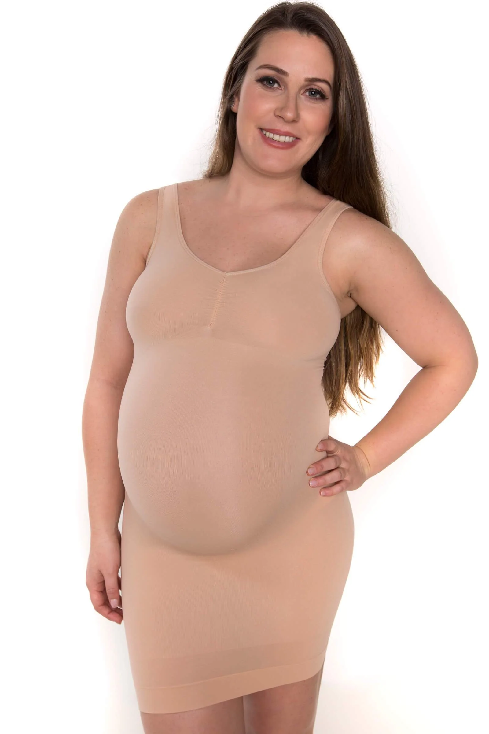 Maternity Ultra Light Shaping V-Tank Slip - 2 Pack - Image 3