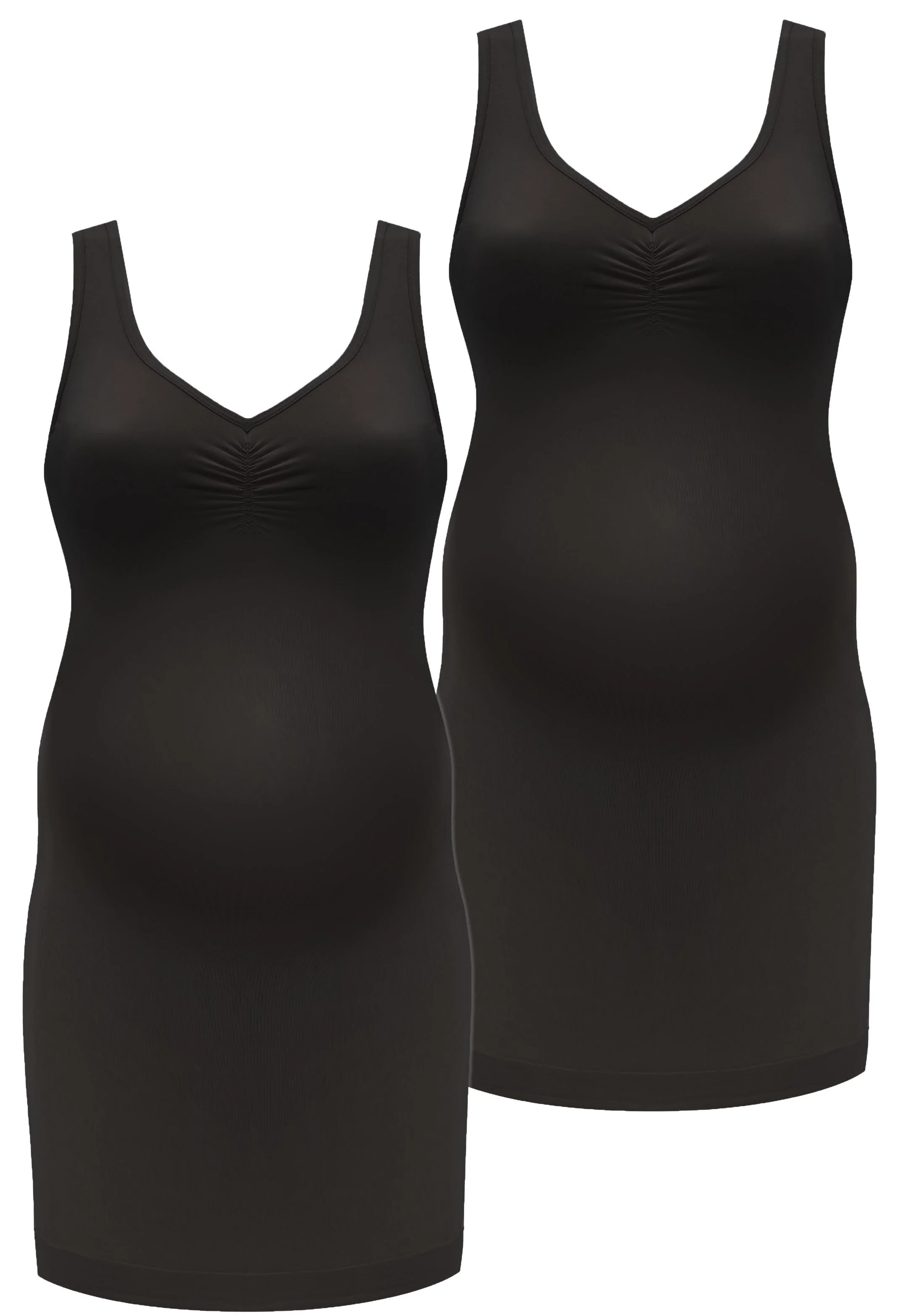 Maternity Ultra Light Shaping V-Tank Slip - 2 Pack - Image 8
