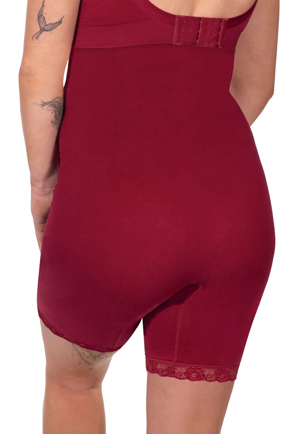 Maternity Underbust Anti Chafing Midi Cotton Rich Shorts - Image 3