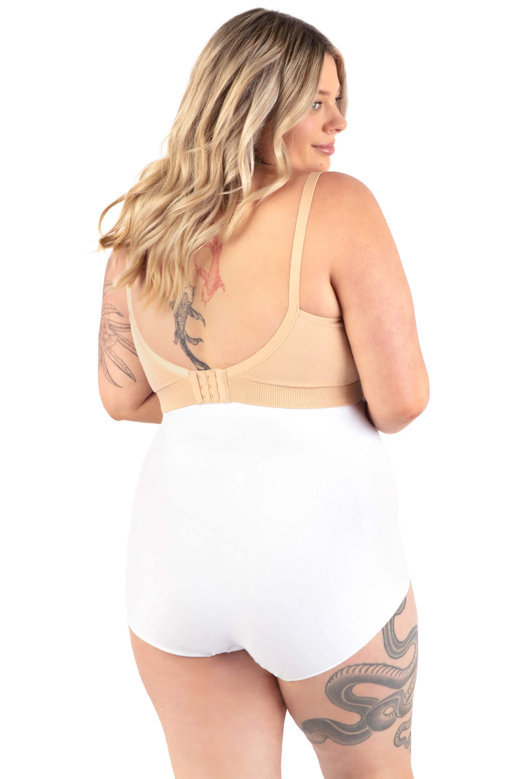 Maternity Underbust Cotton Rich Full Brief - Neutrals 3 Pack - Image 12