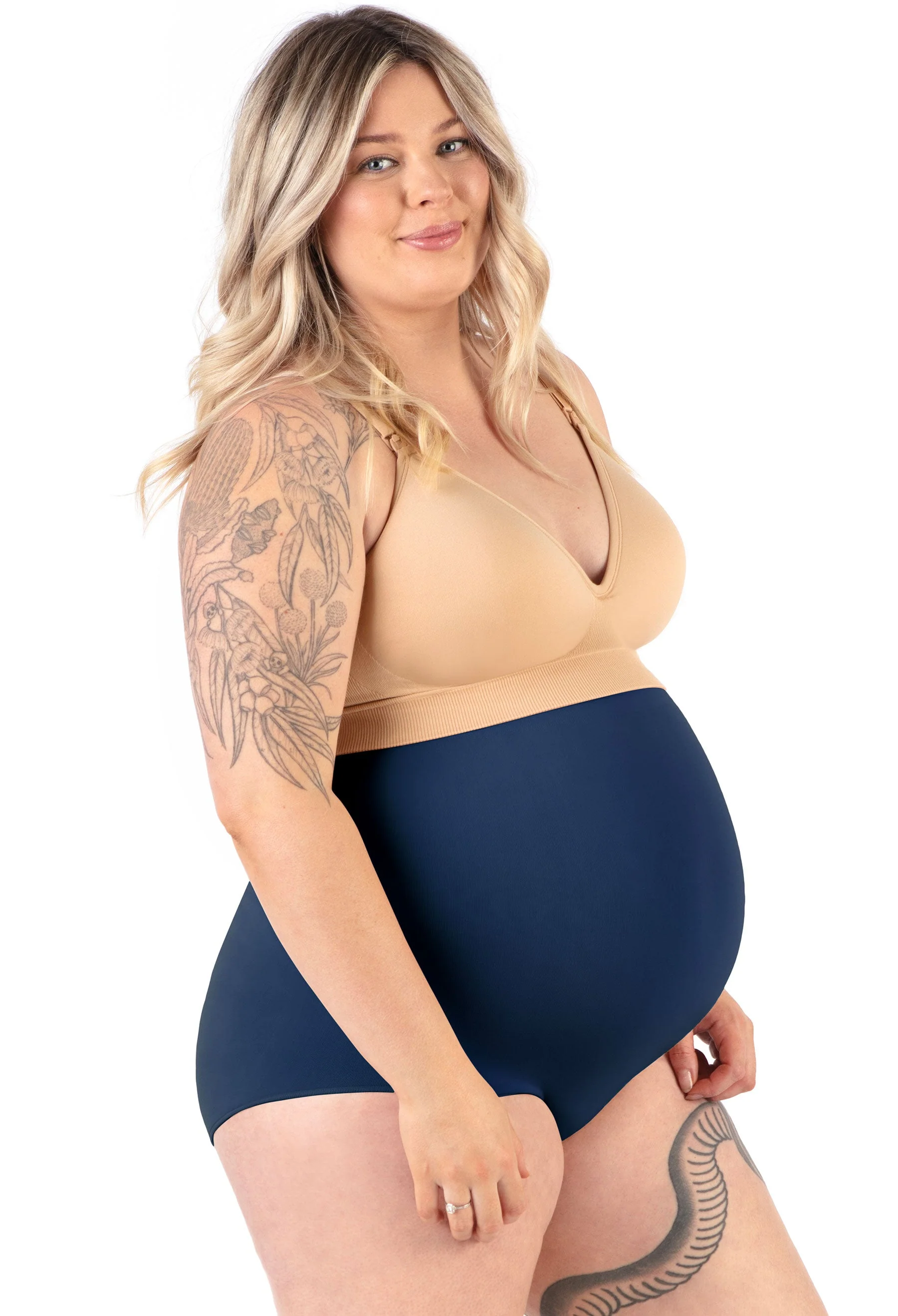 Maternity Underbust Cotton Rich Full Brief - Fancy 3 Pack - Image 15