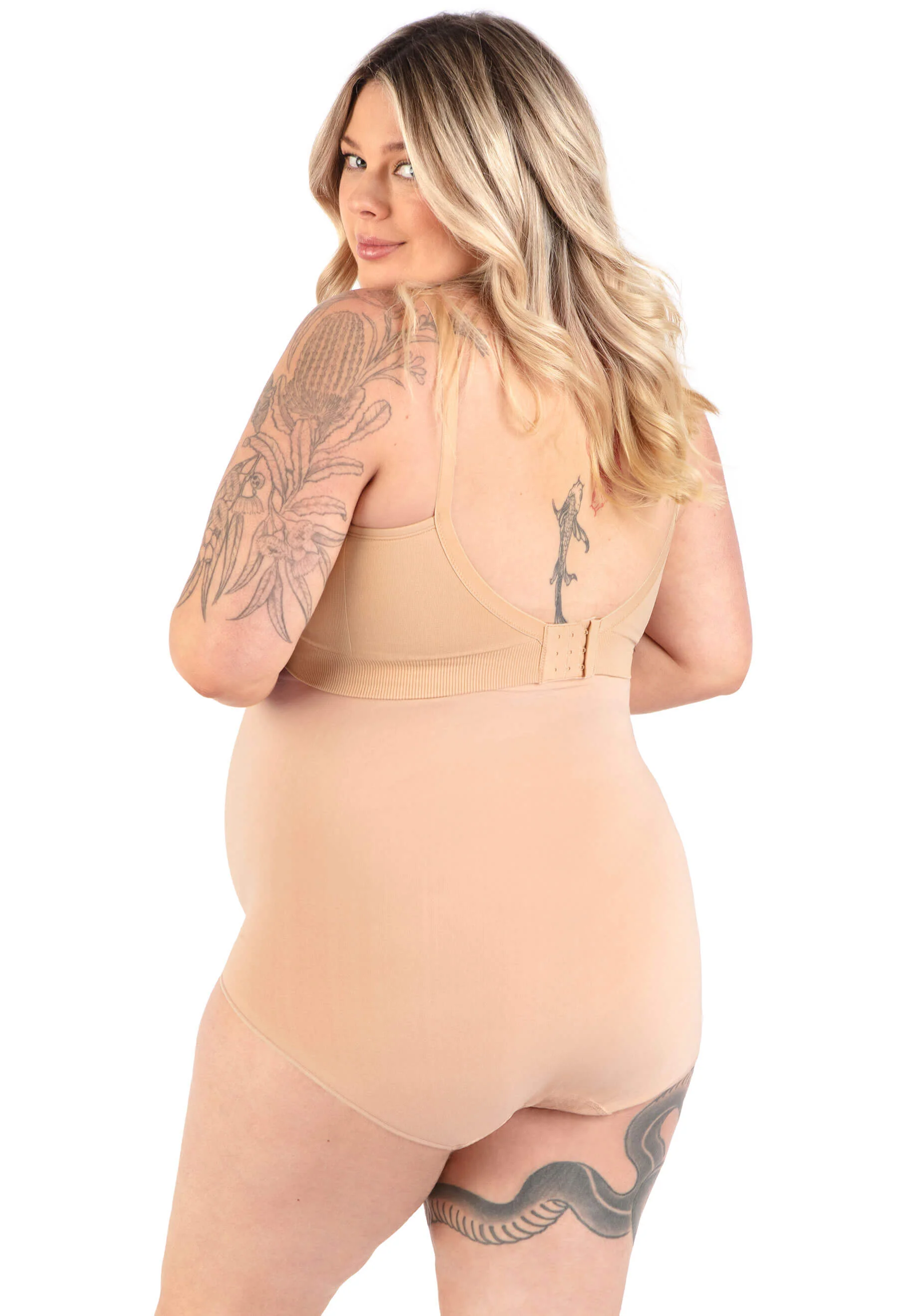 Maternity Underbust Cotton Rich Full Brief - Neutrals 3 Pack - Image 10