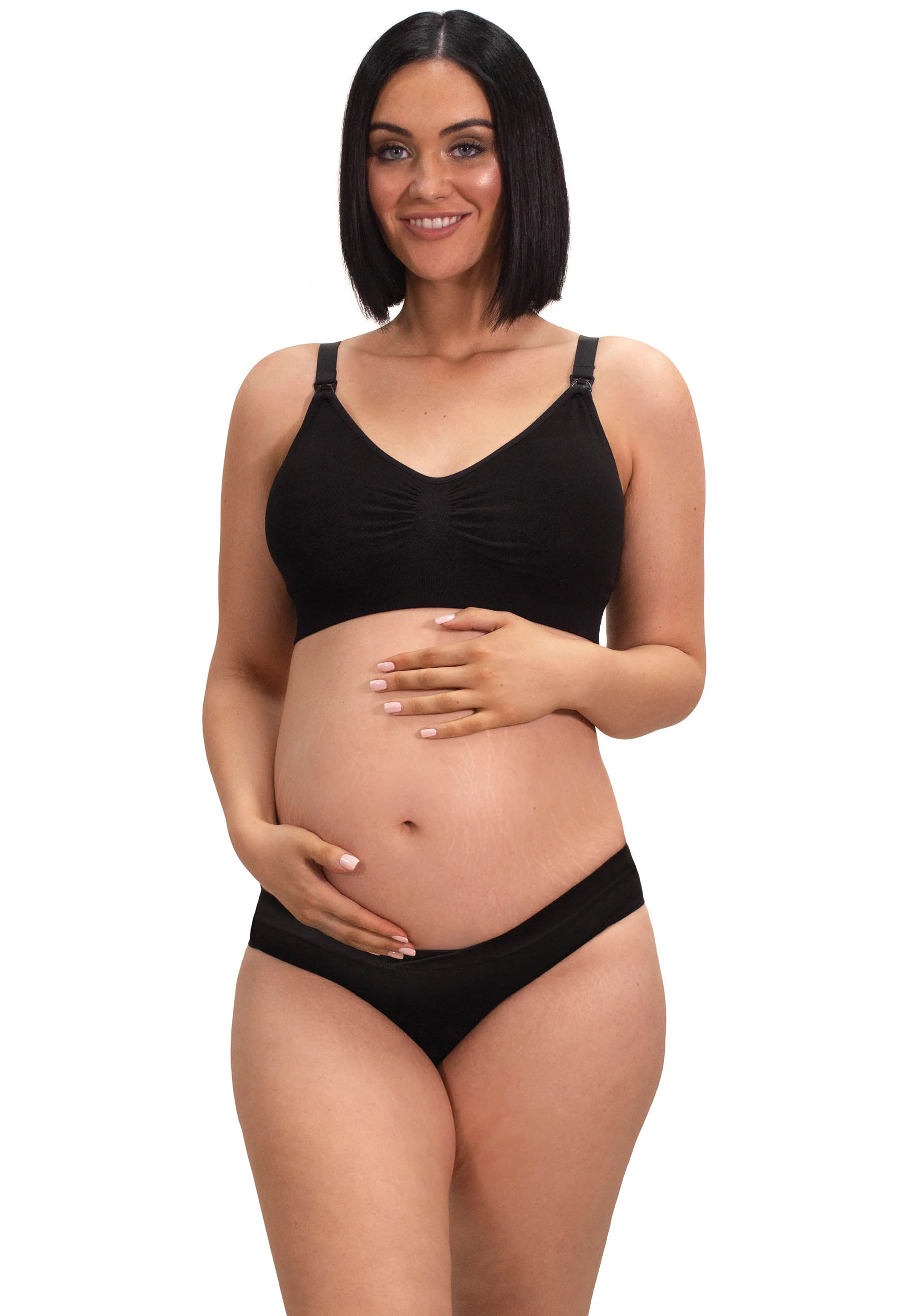 Maternity V-Waist Bamboo Bikini | 7-Pack - Image 9