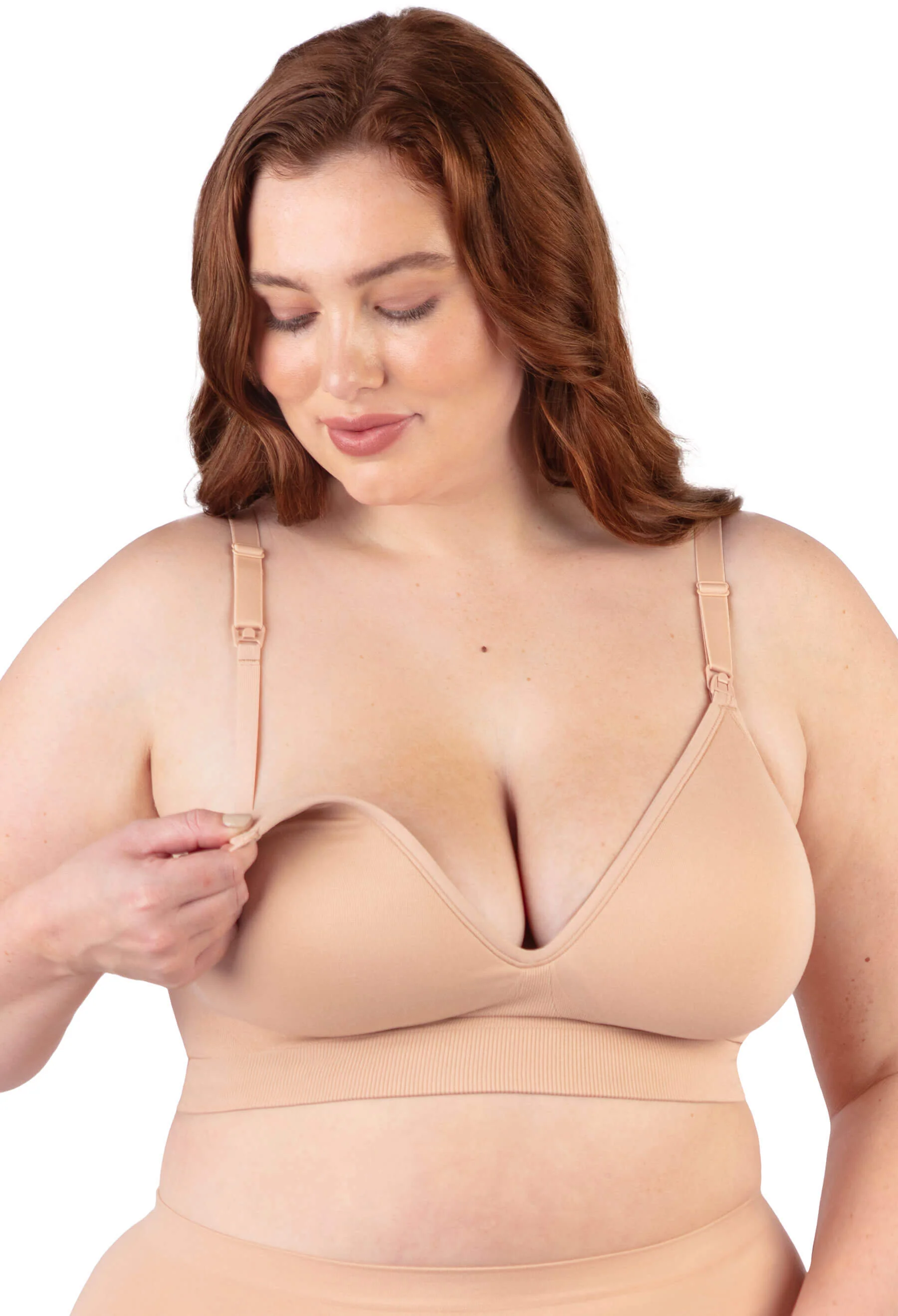 Plunge Nursing Comfort Bra – Wireless with Fixed Moulded Cups - Image 7