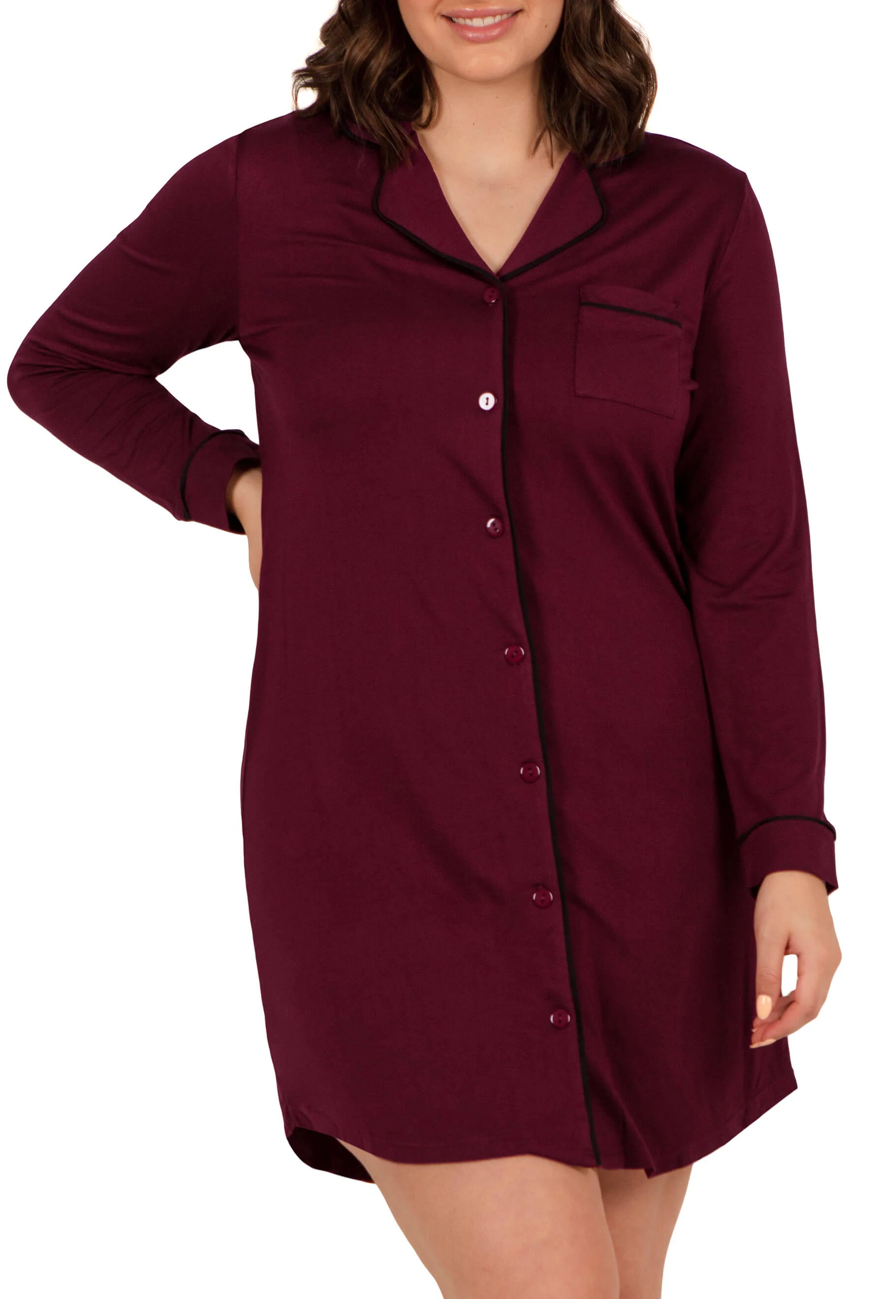 Buttery Soft Bamboo Pyjama Dress - Image 5