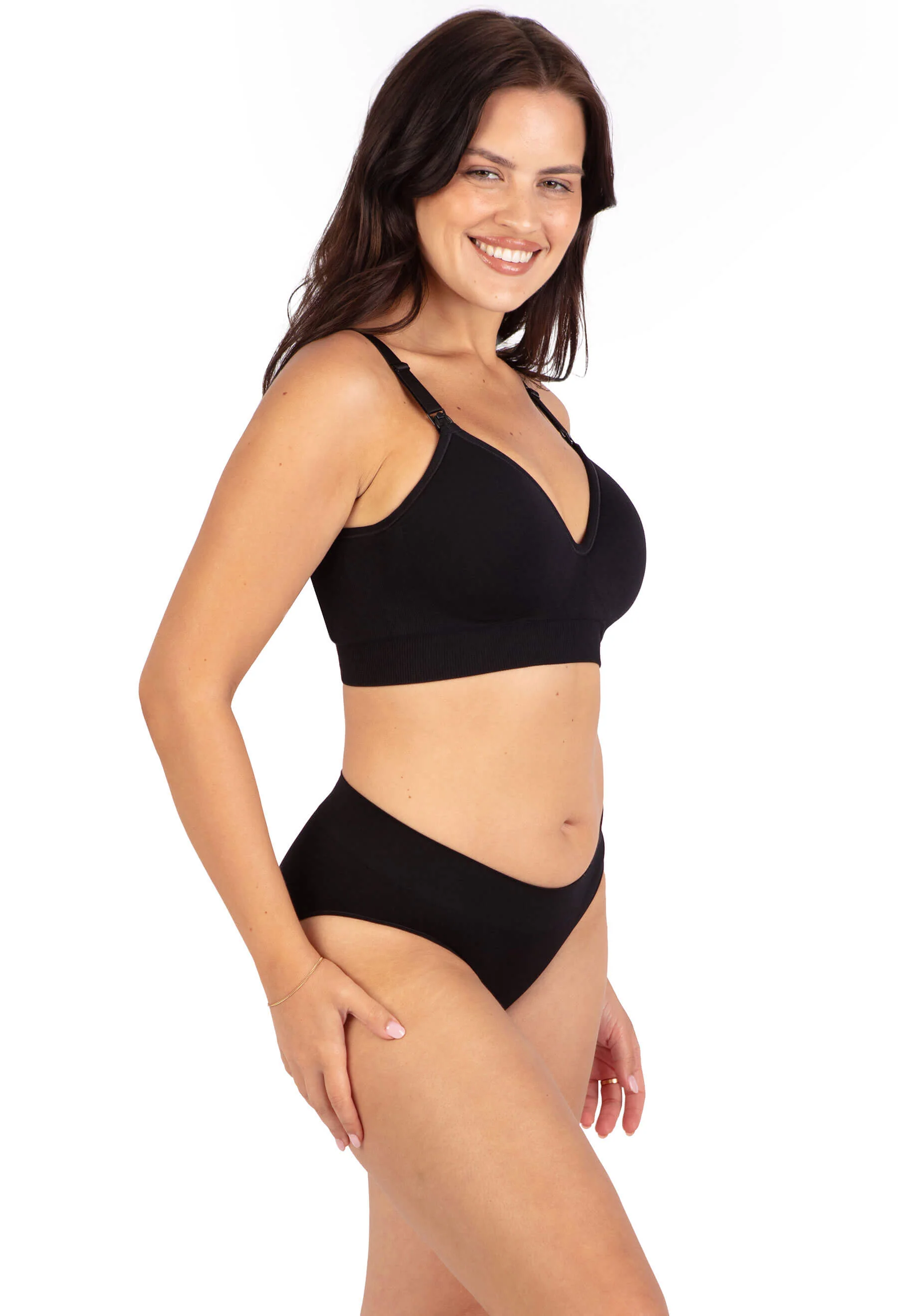 Plunge Nursing Comfort Bra – Wireless with Fixed Moulded Cups - Image 16