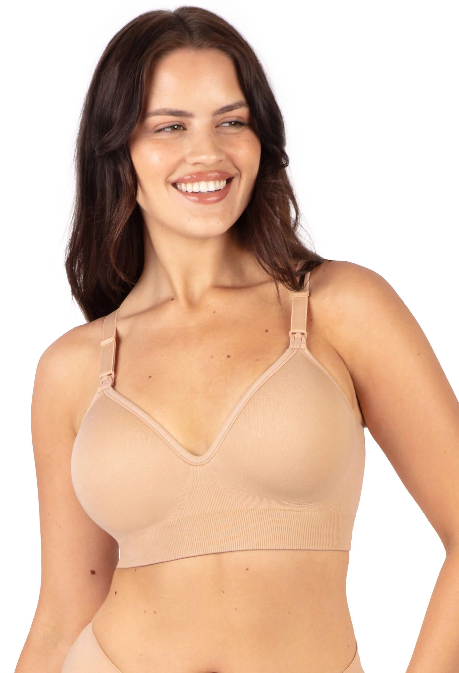 Plunge Nursing Comfort Bra – Wireless with Fixed Moulded Cups - Image 4