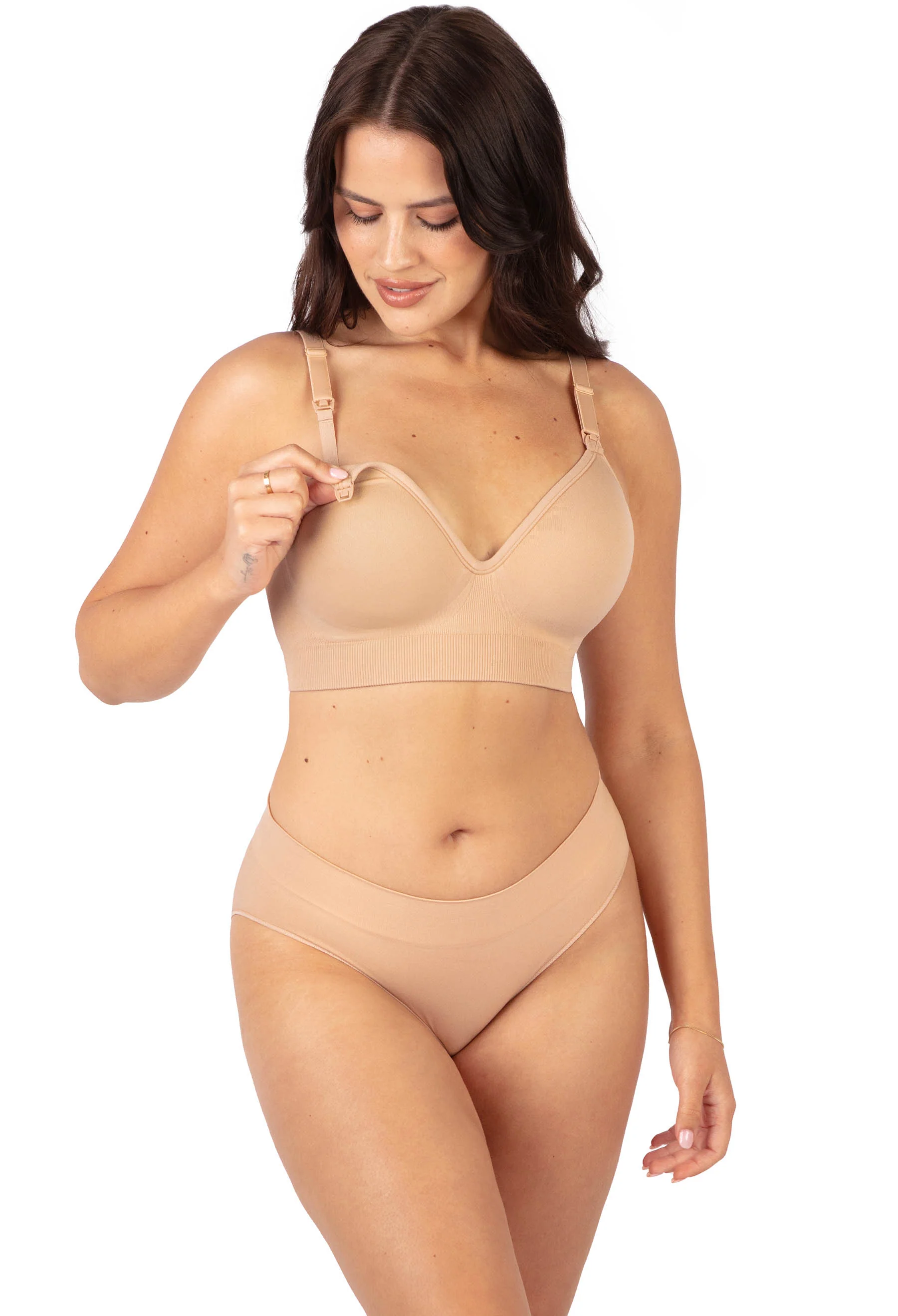 Plunge Nursing Comfort Bra – Wireless with Fixed Moulded Cups - Image 6