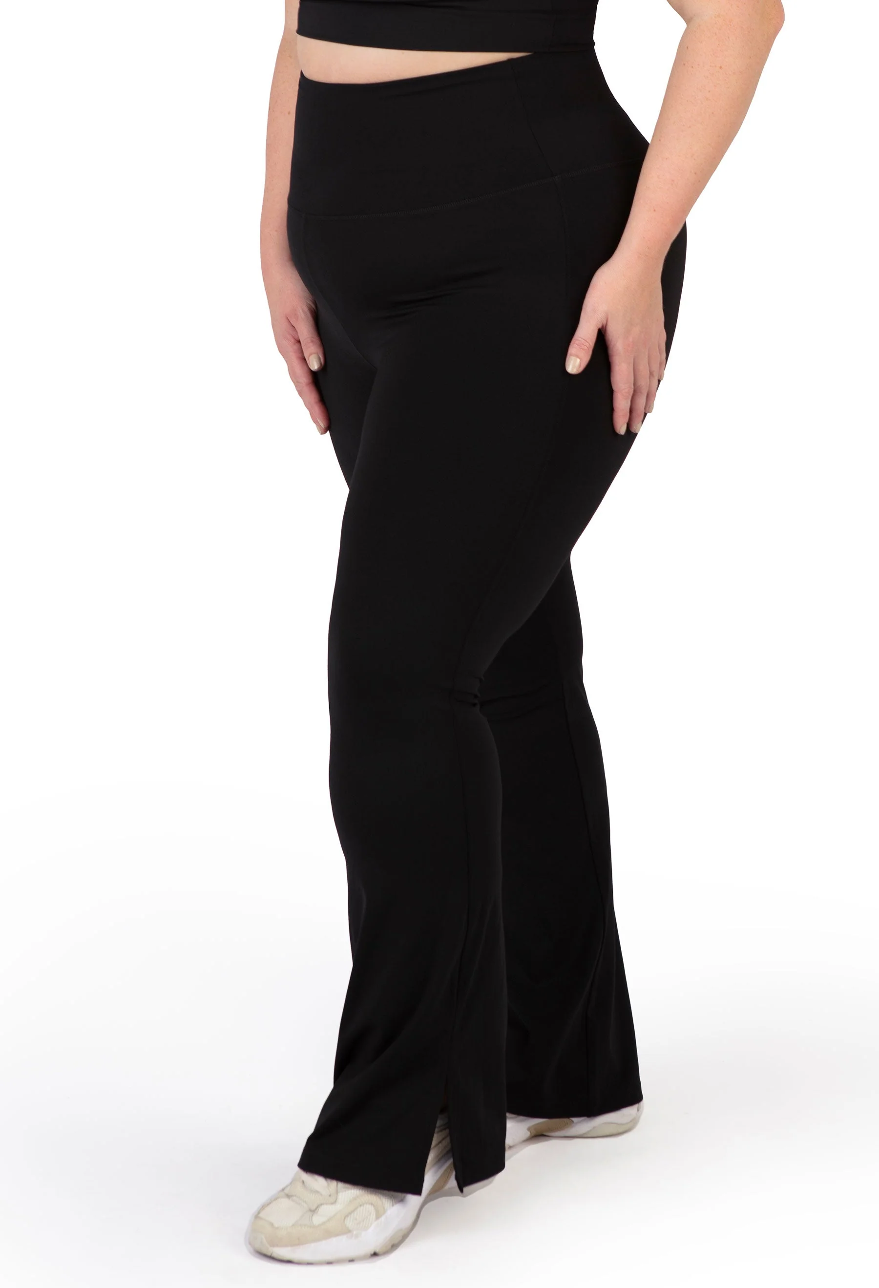 Plus Size Flare Leggings | High Waisted & Pet Hair Resistant - Image 3