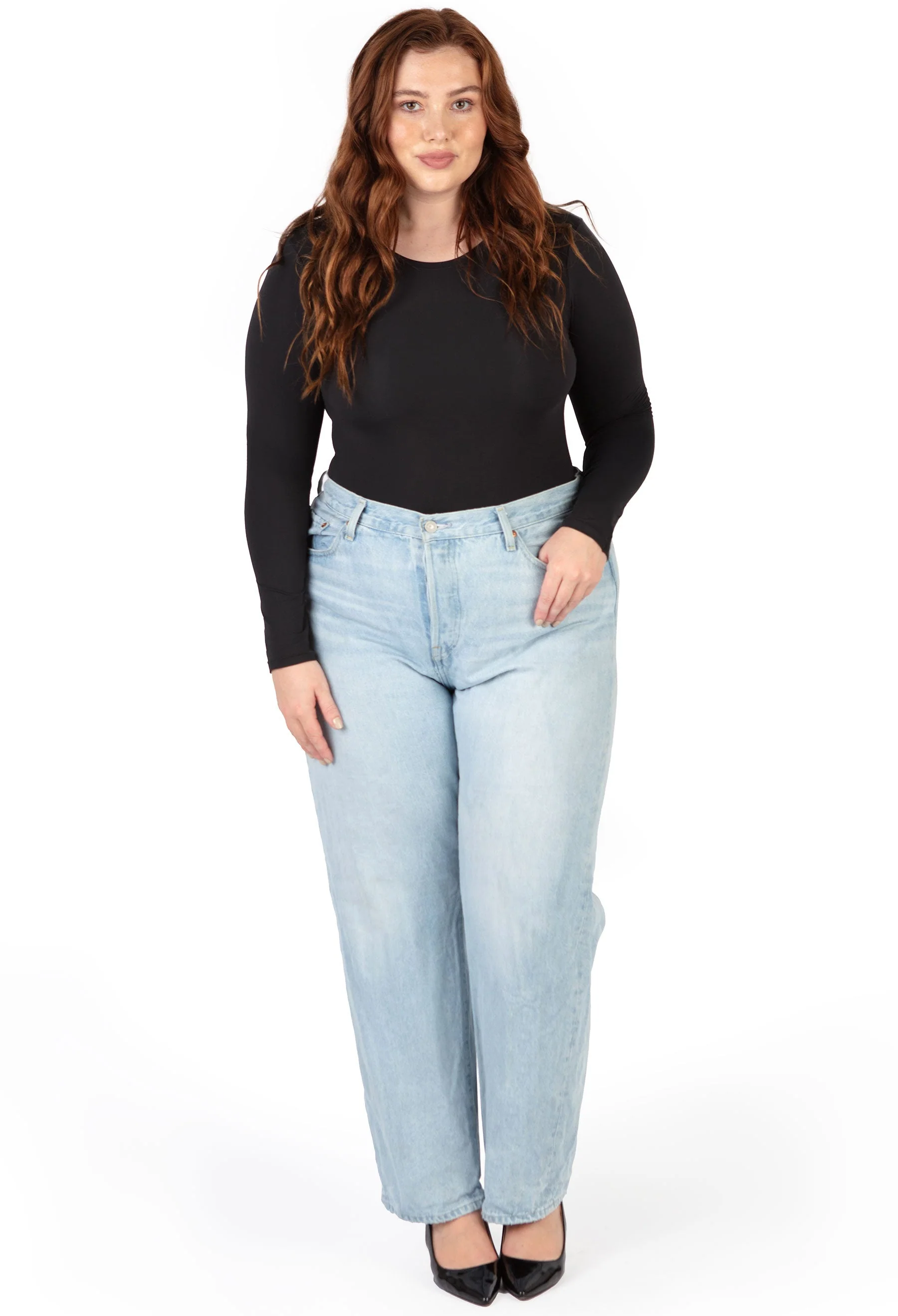 Plus Size Long Sleeve Bodysuit G-String | ButterFit - Image 7
