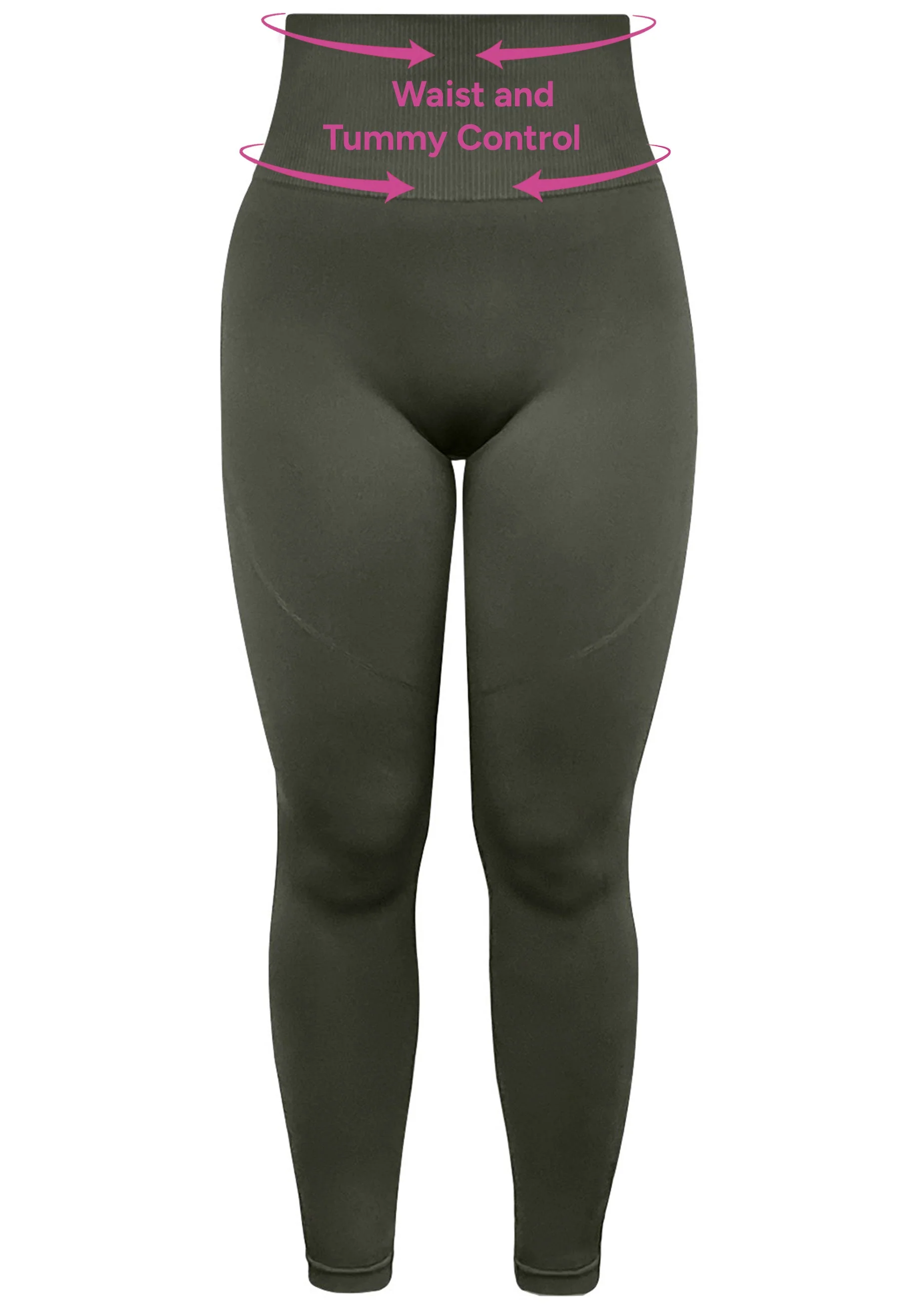 Plus Size Seamless High Waist Full Length Leggings - Image 6