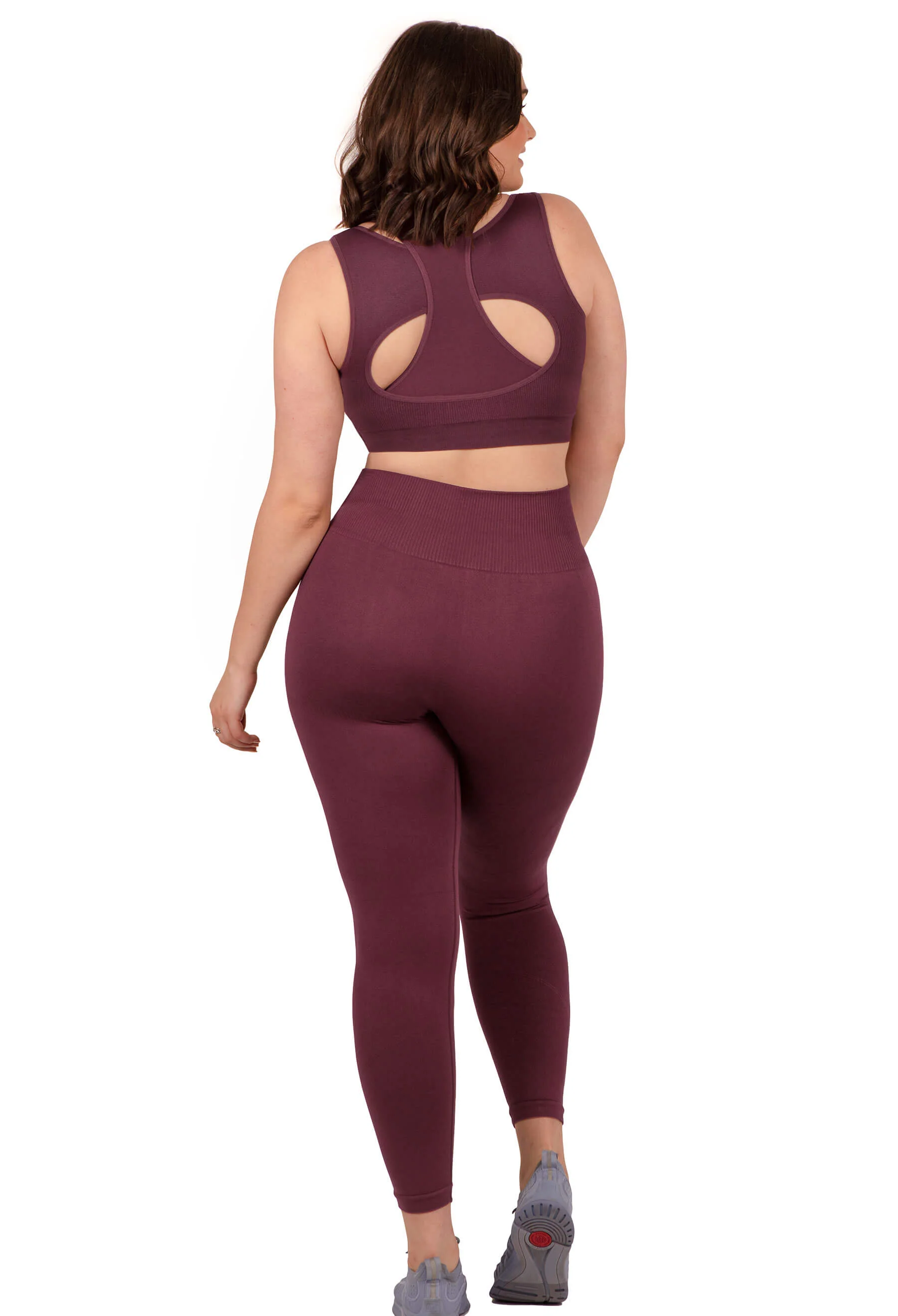 Plus Size Seamless High Waist Full Length Leggings - Image 8