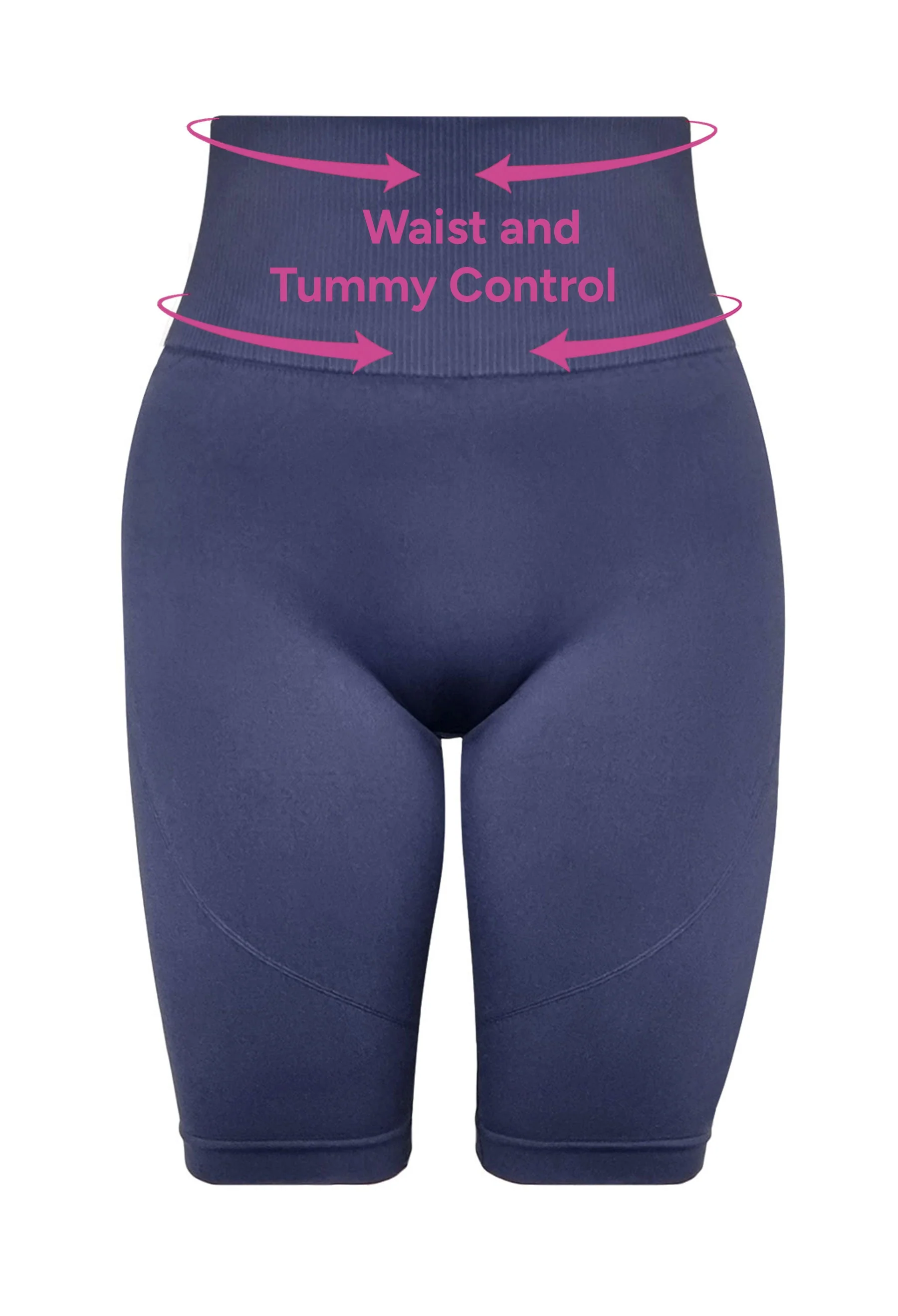 Plus Size Seamless High Waist Long Biker Shorts - Image 6