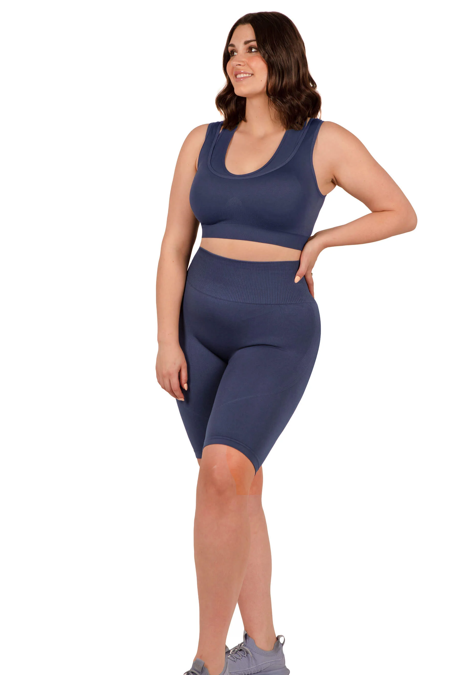 Seamless High Waist Long Biker Shorts - Image 8