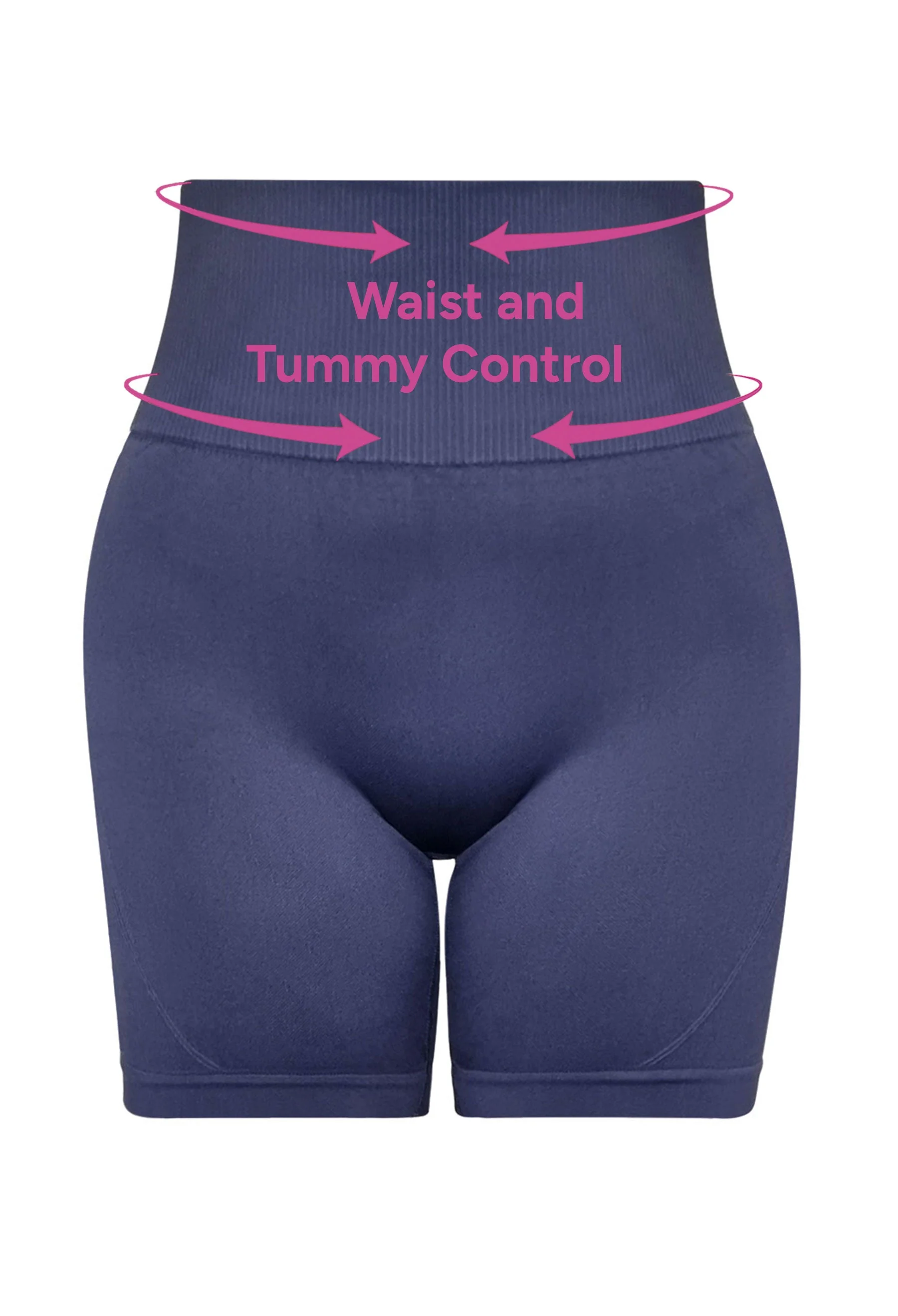 Plus Size Seamless High Waist Midi Biker Shorts - Image 6