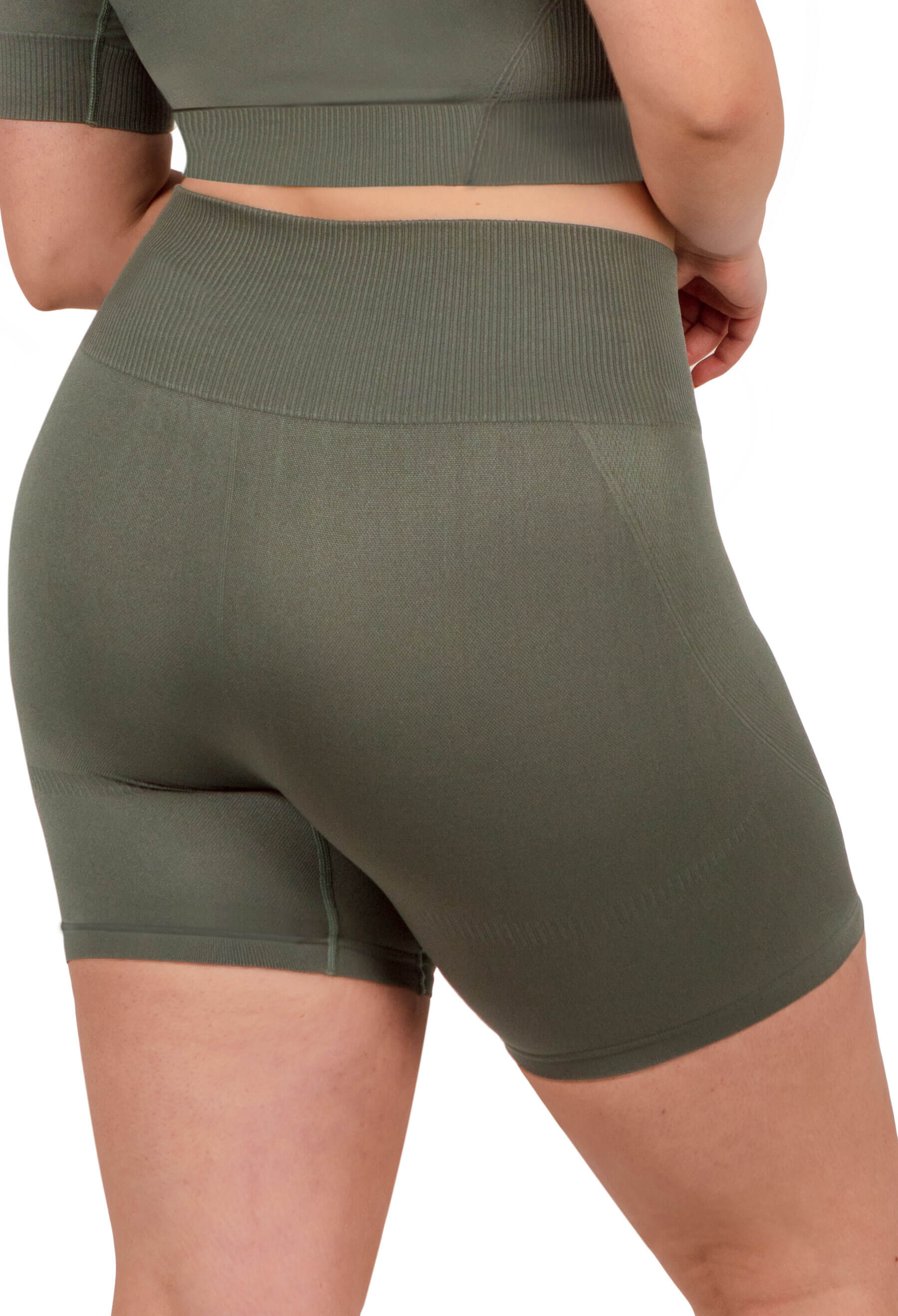 Seamless High Waist Midi Biker Shorts - Image 5