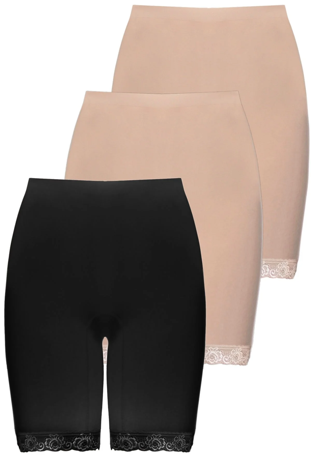 Post Surgery Comfort Long Shorts | Seamless Cotton Blend - 3 Pack - Image 19
