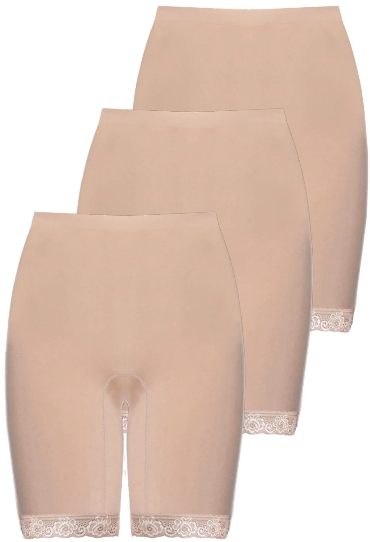 Post Surgery Comfort Long Shorts | Seamless Cotton Blend - 3 Pack - Image 22