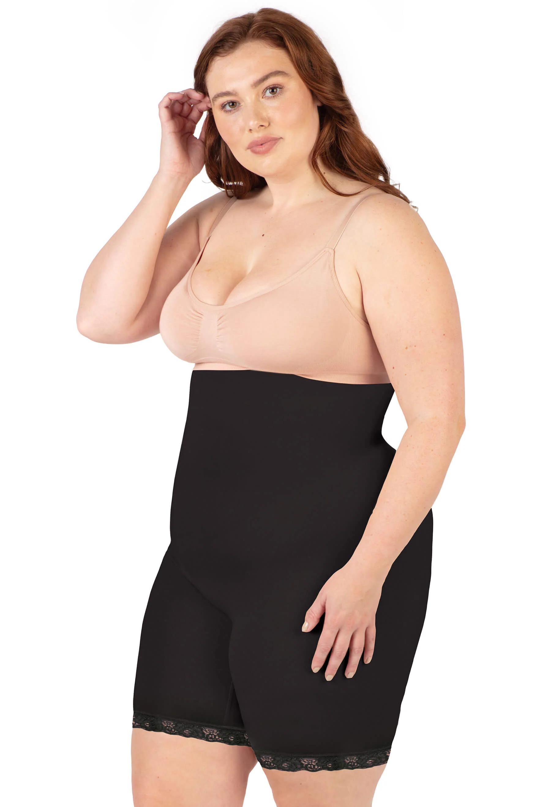 Underbust Anti Chafing Midi Cotton Rich Shorts - Image 11