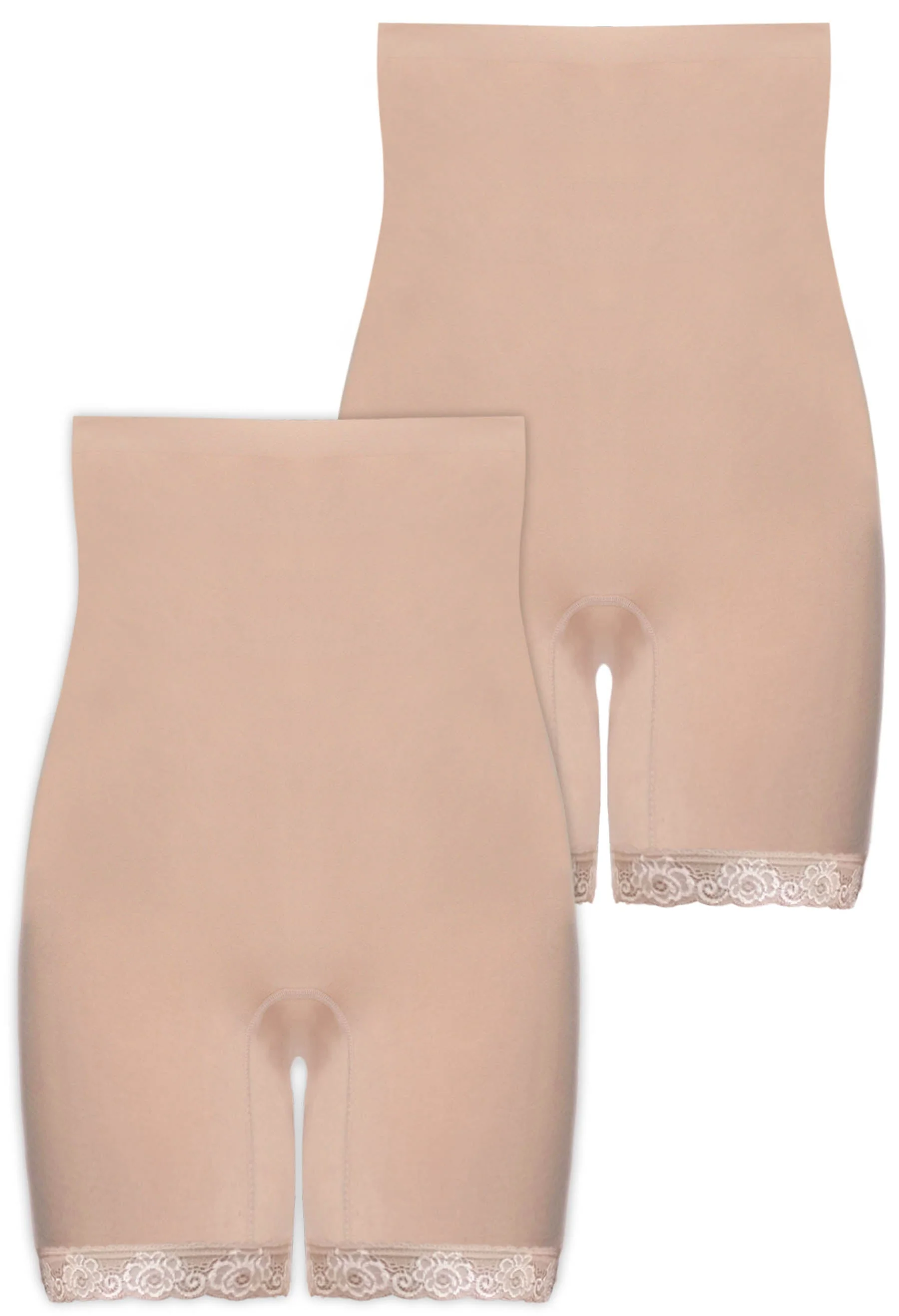Underbust Anti Chafing Midi Cotton Rich Shorts - 2 Pack - Image 14