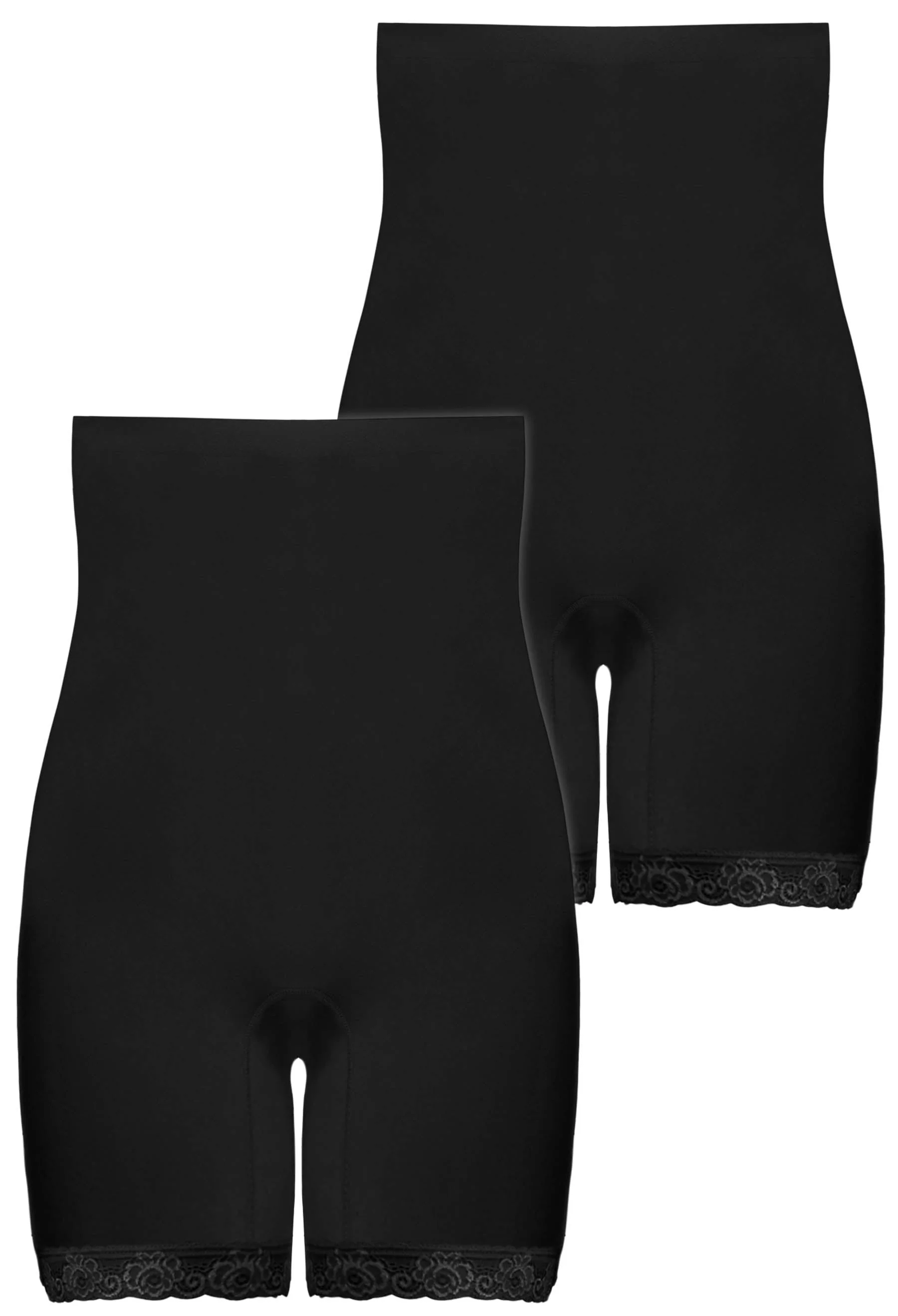 Underbust Anti Chafing Midi Cotton Rich Shorts - 2 Pack - Image 15