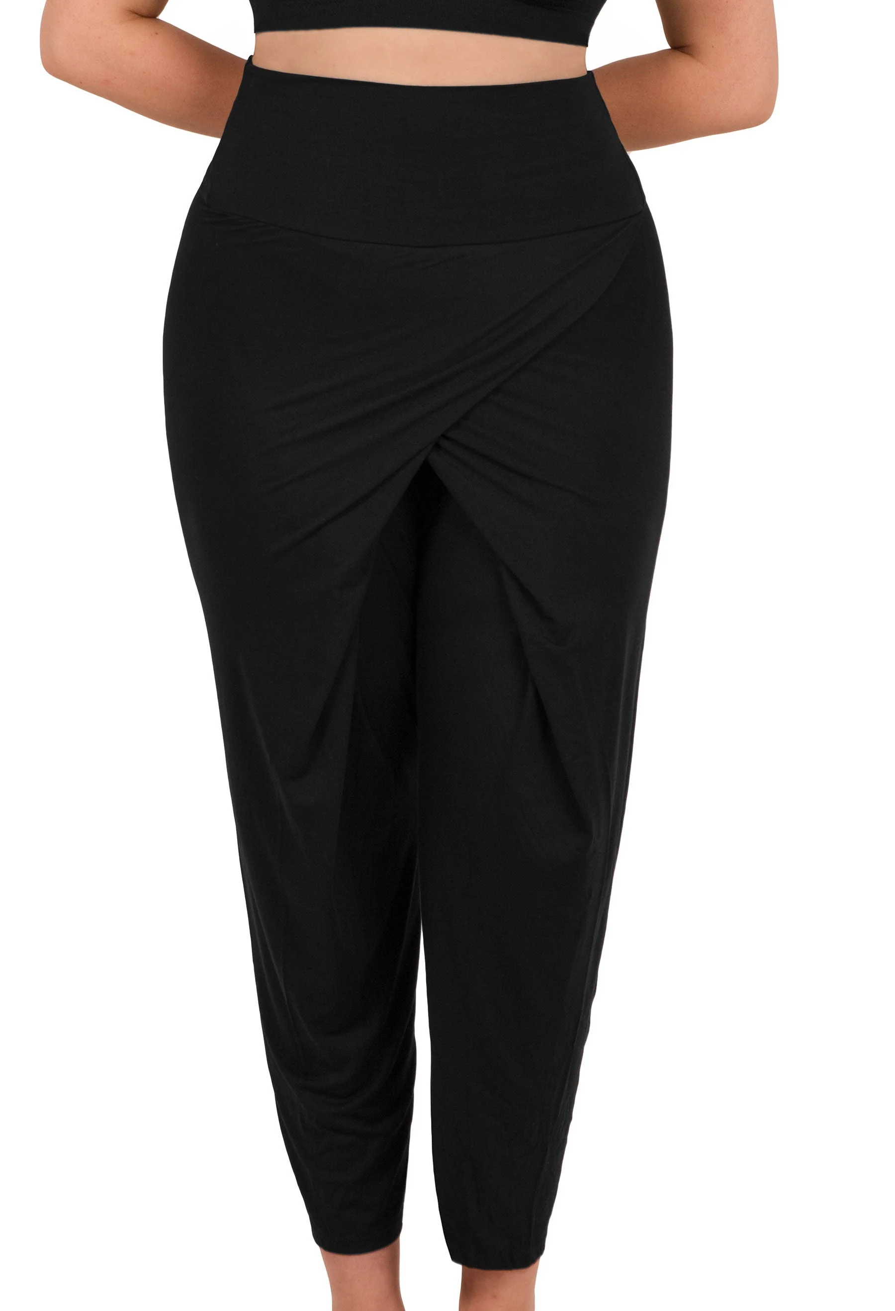 Pregnancy Bamboo Long Sleeve Top & Cross Fold Pants Set - Image 9
