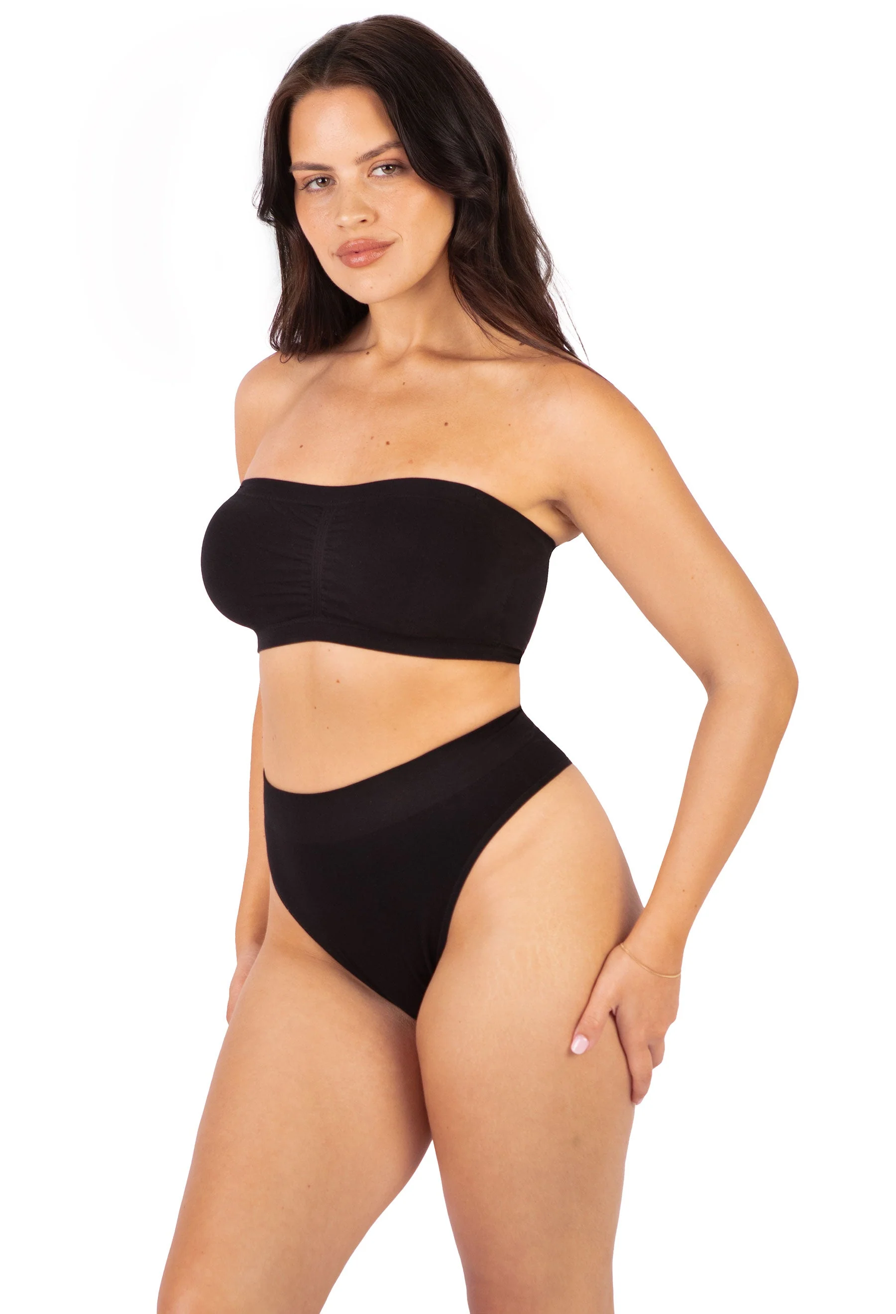 Seamless Cotton Rich High Waist G String - 7 Pack - Image 13