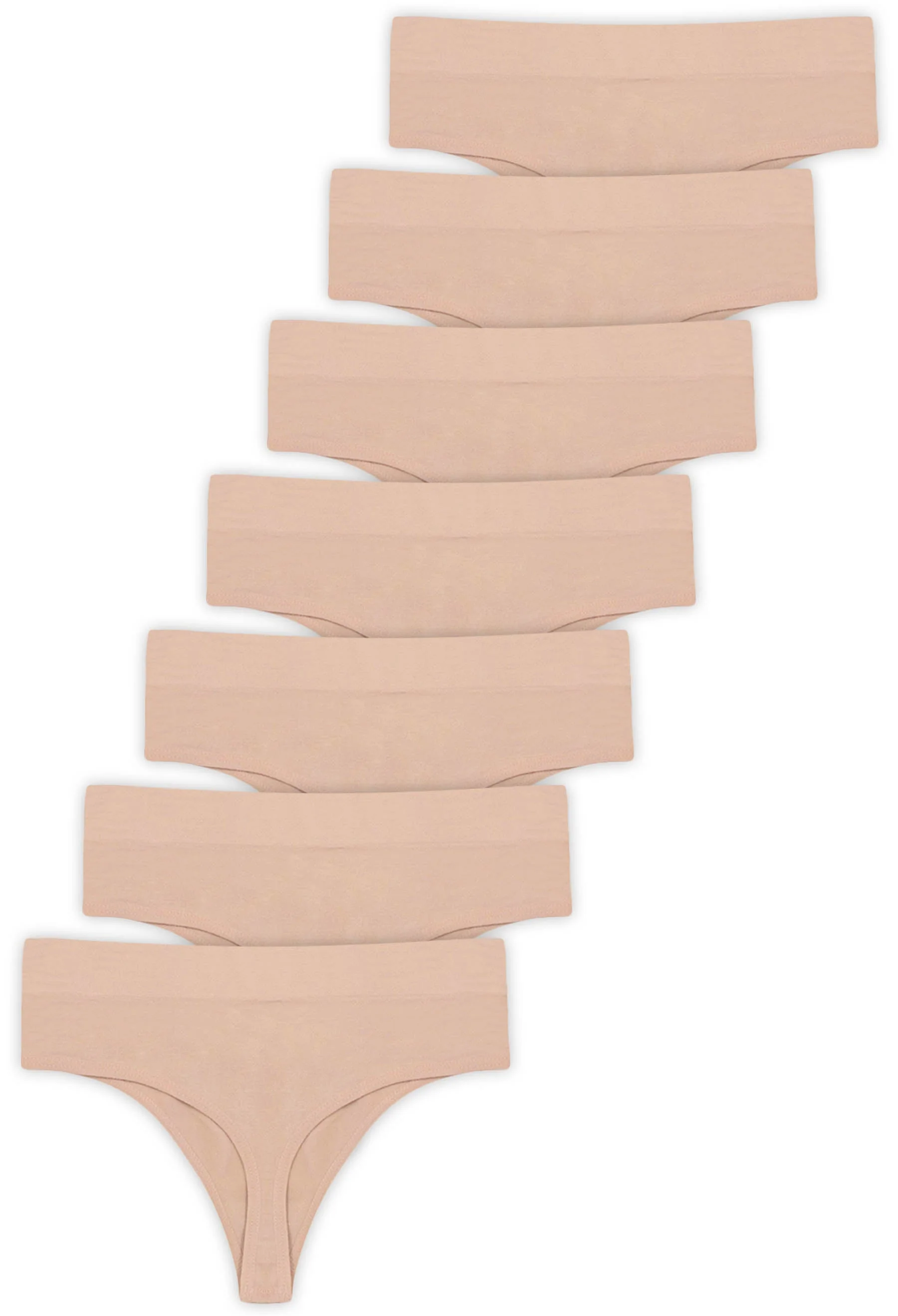 Seamless Cotton Rich High Waist G String - 7 Pack - Image 16