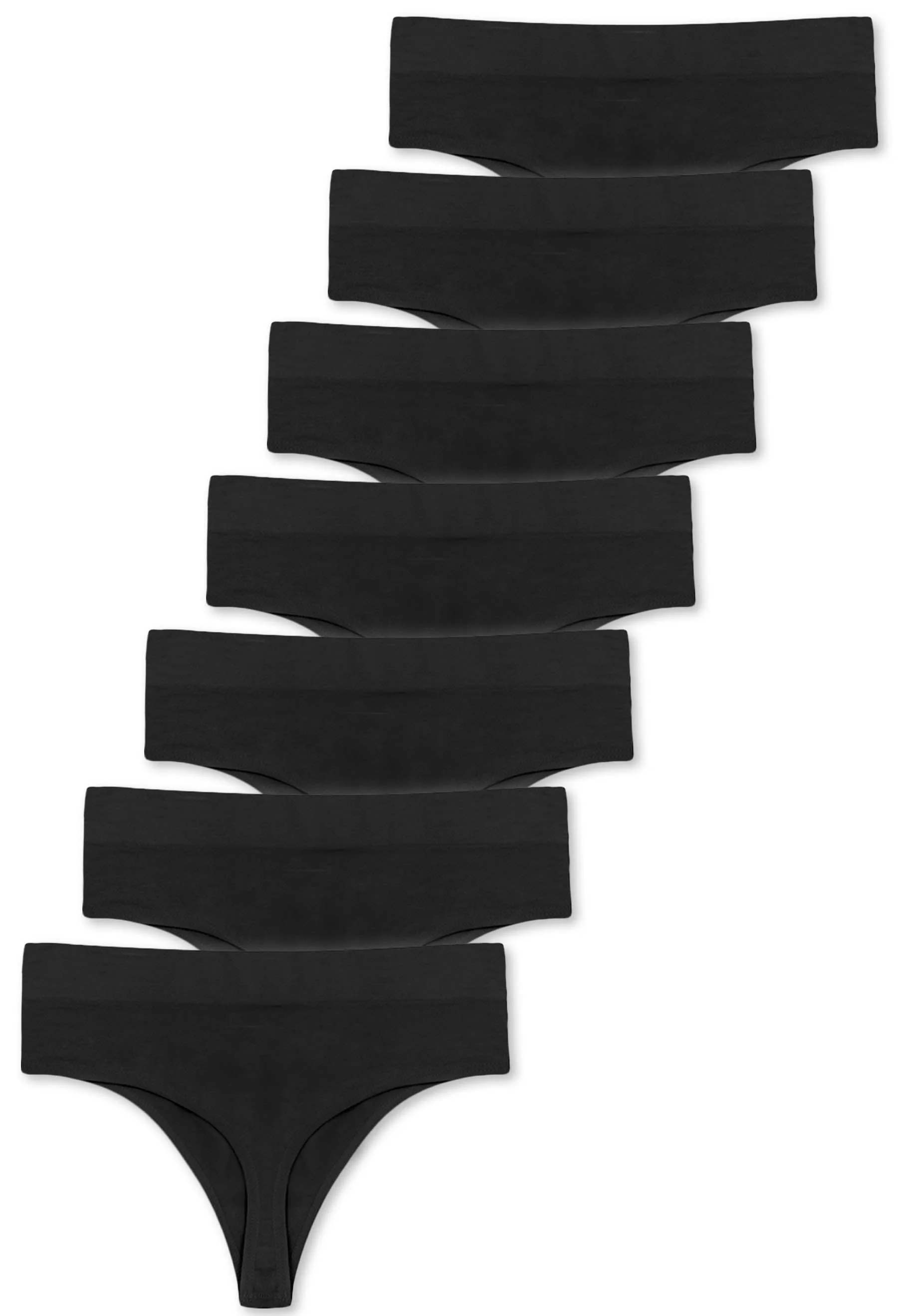 Seamless Cotton Rich High Waist G String - 7 Pack - Image 17