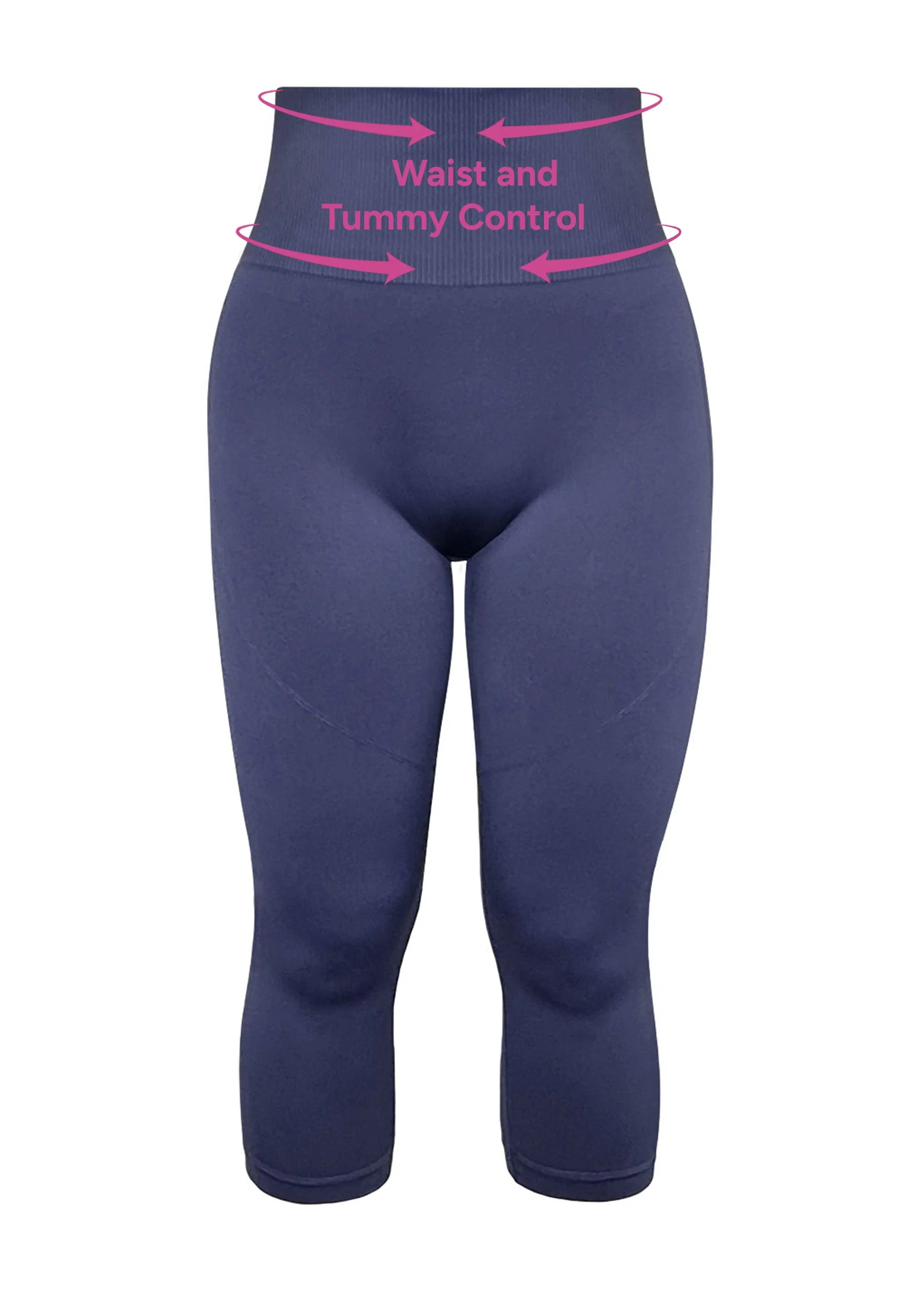 Seamless High Waist 3/4 Capri Leggings - 2 Pack - Image 14