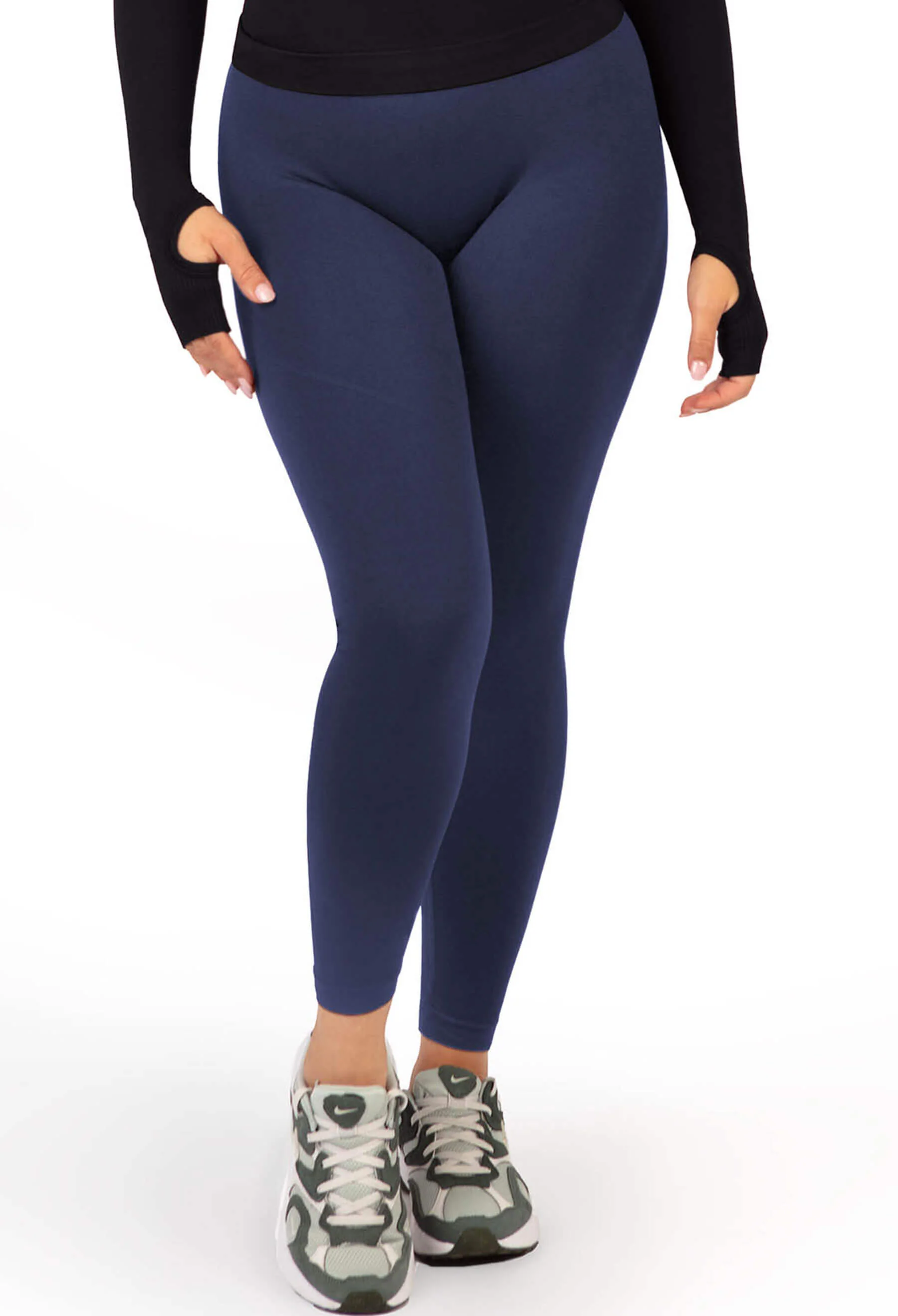 Seamless High Waist Full Length Leggings - Image 3