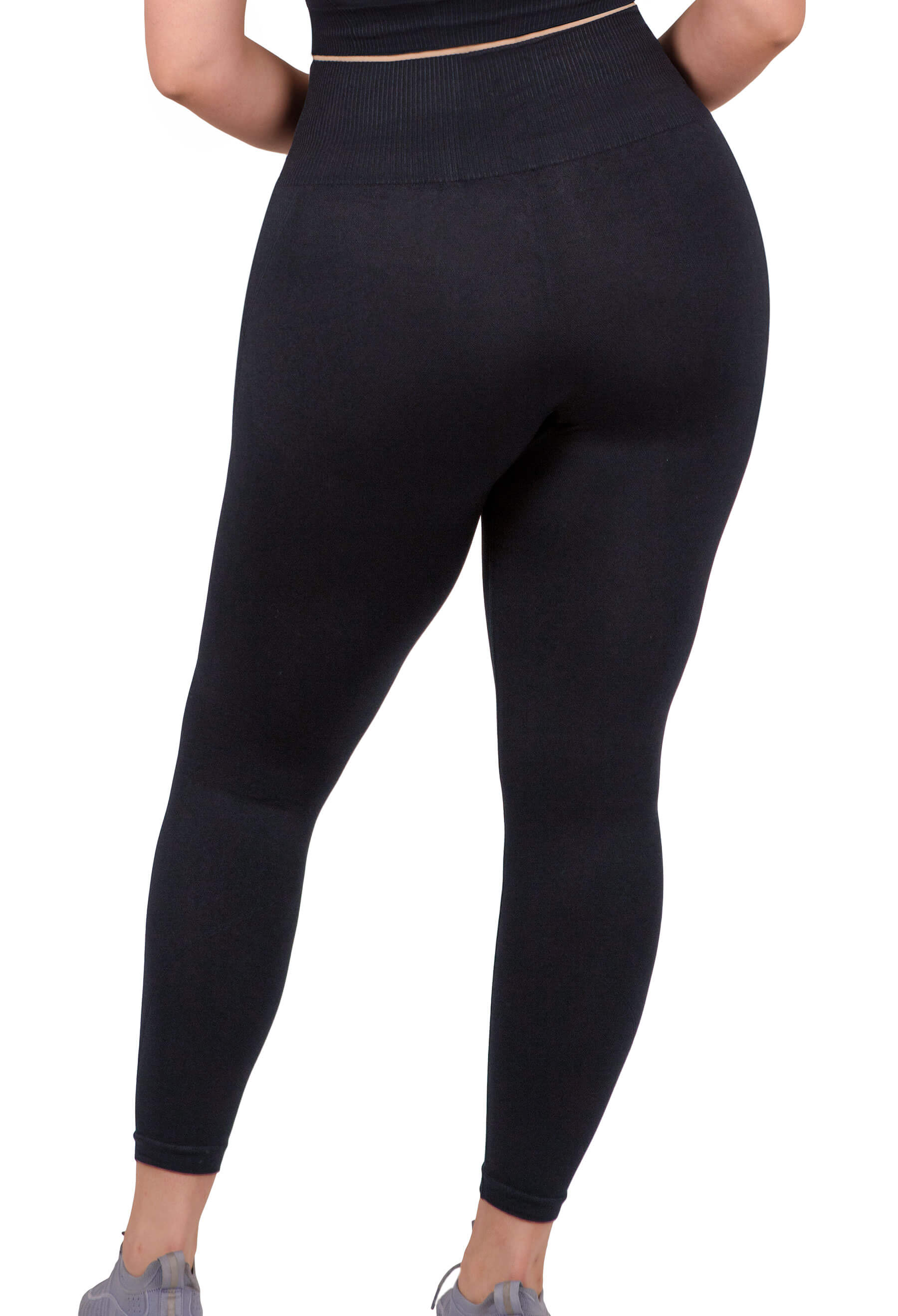 Seamless High Waist Full Length Leggings - 2 Pack - Image 4
