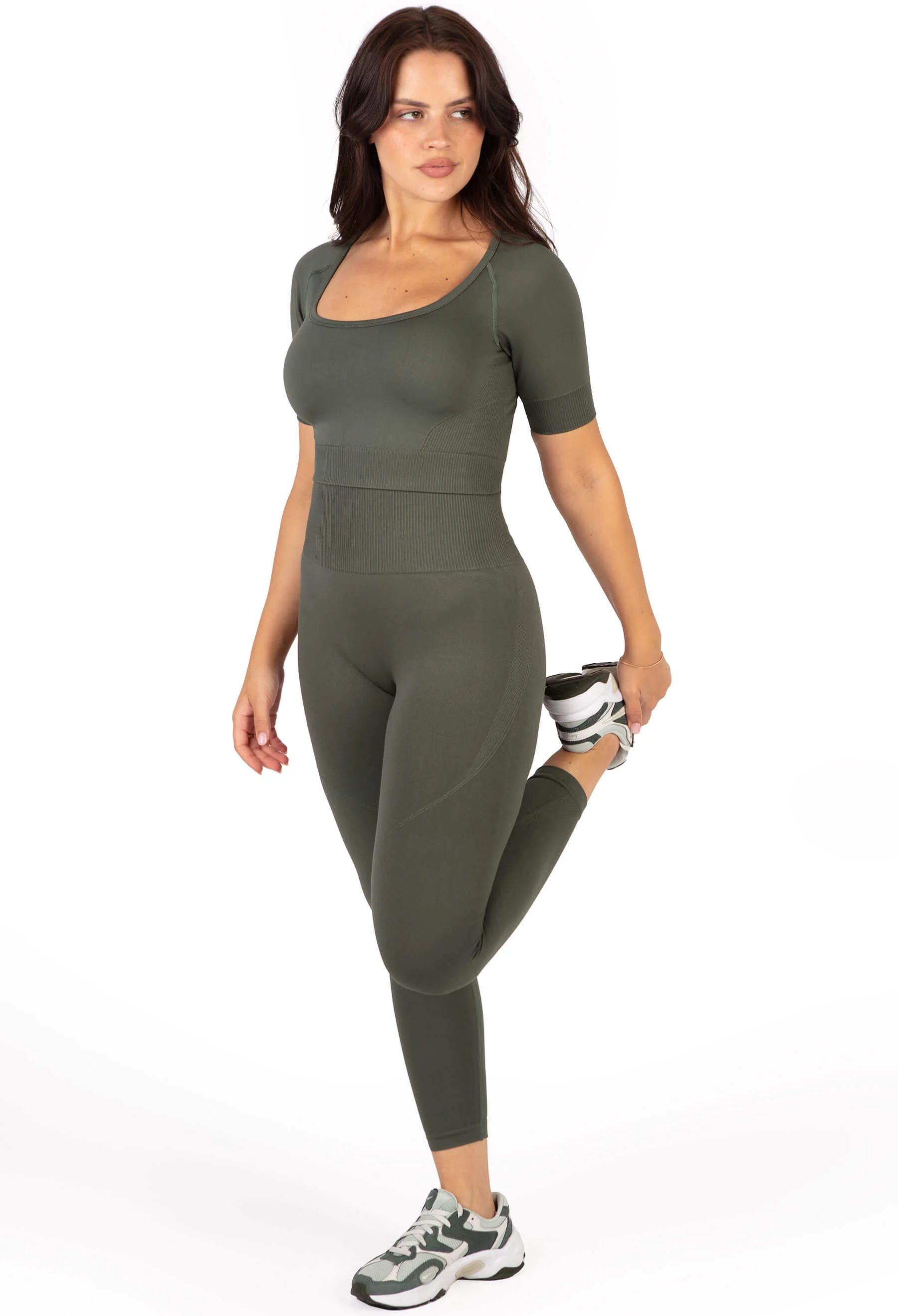 Seamless High Waist Full Length Leggings - Image 6
