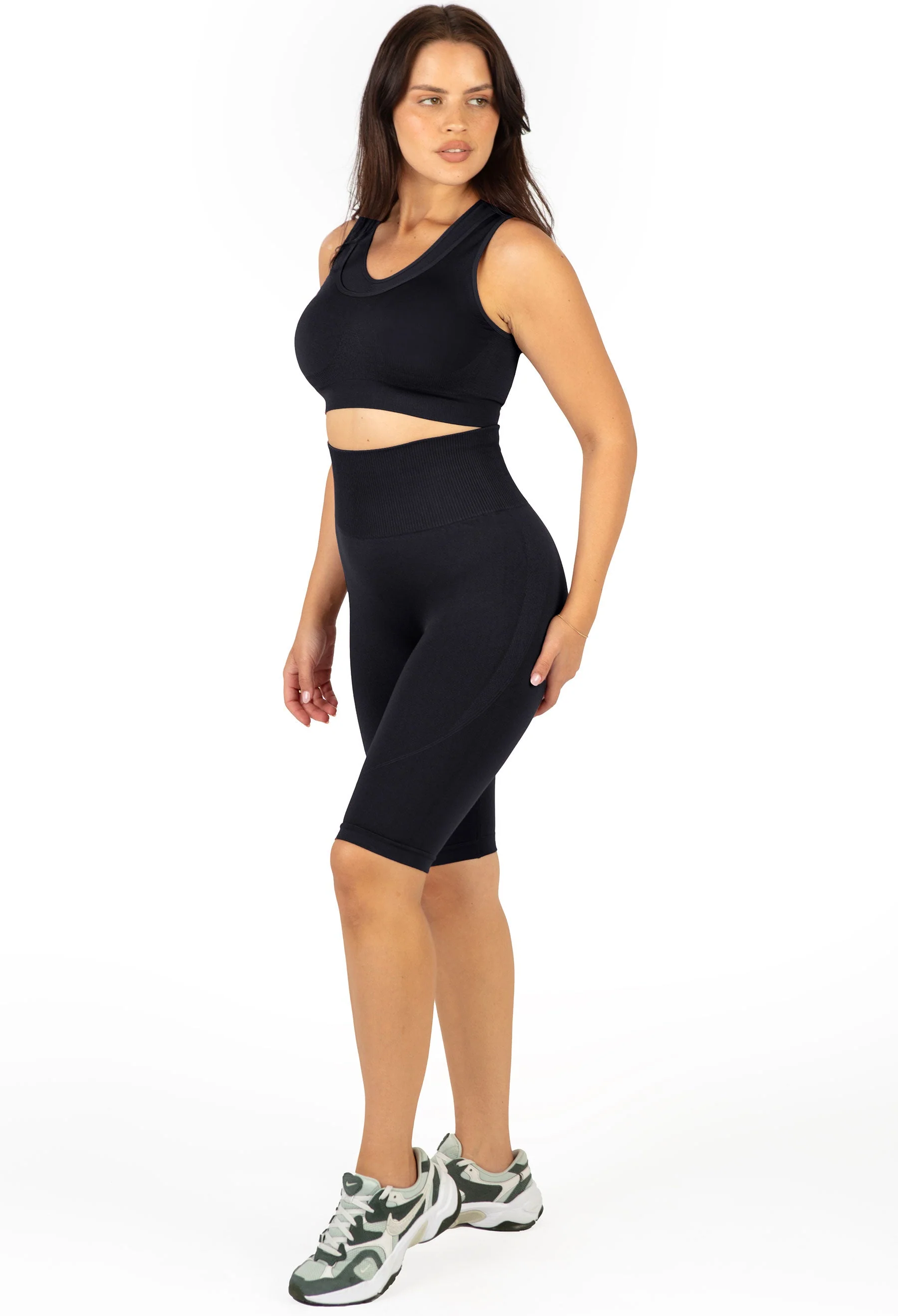 Seamless High Waist Long Biker Shorts - Image 7