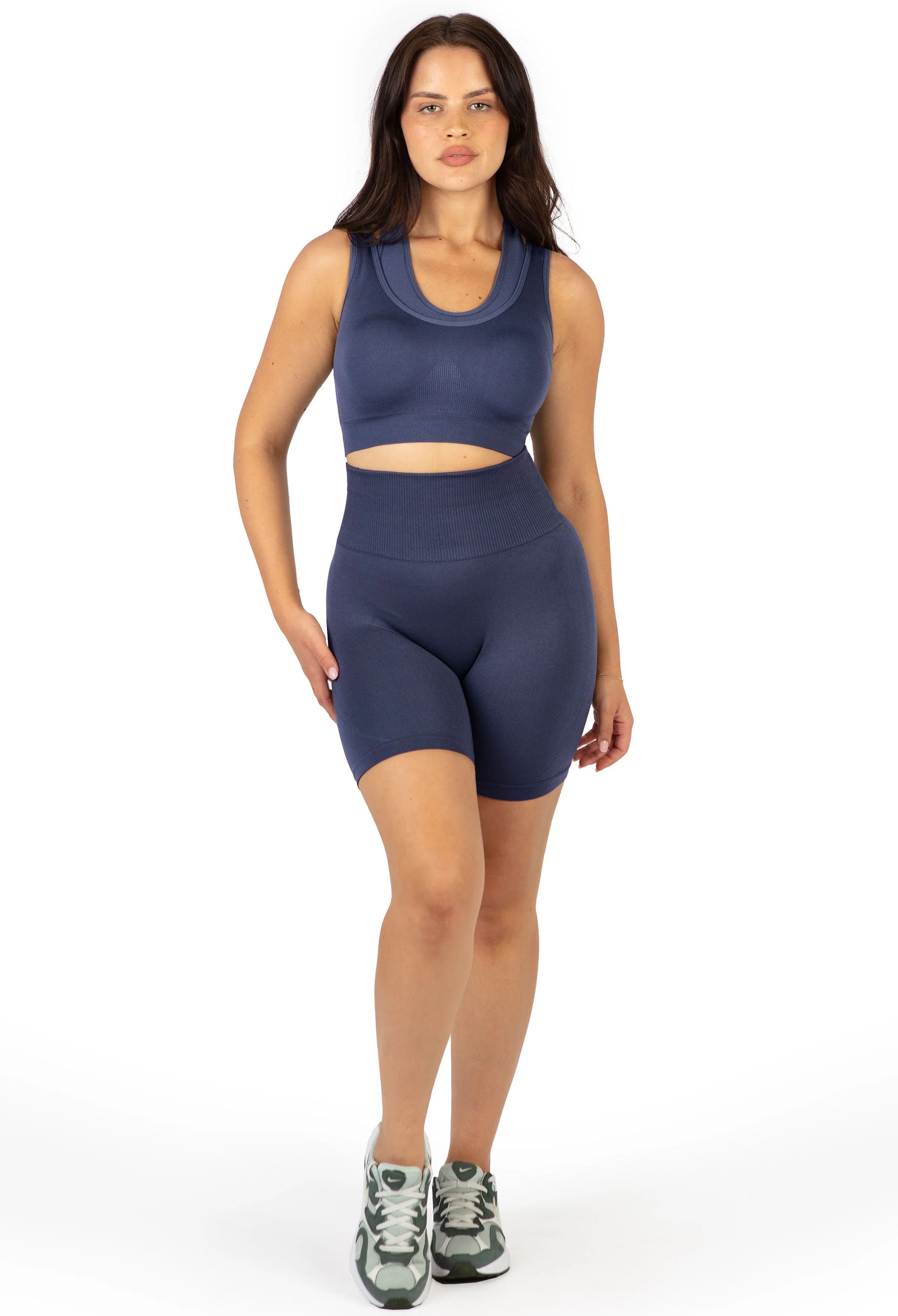 Seamless High Waist Midi Biker Shorts - Image 7