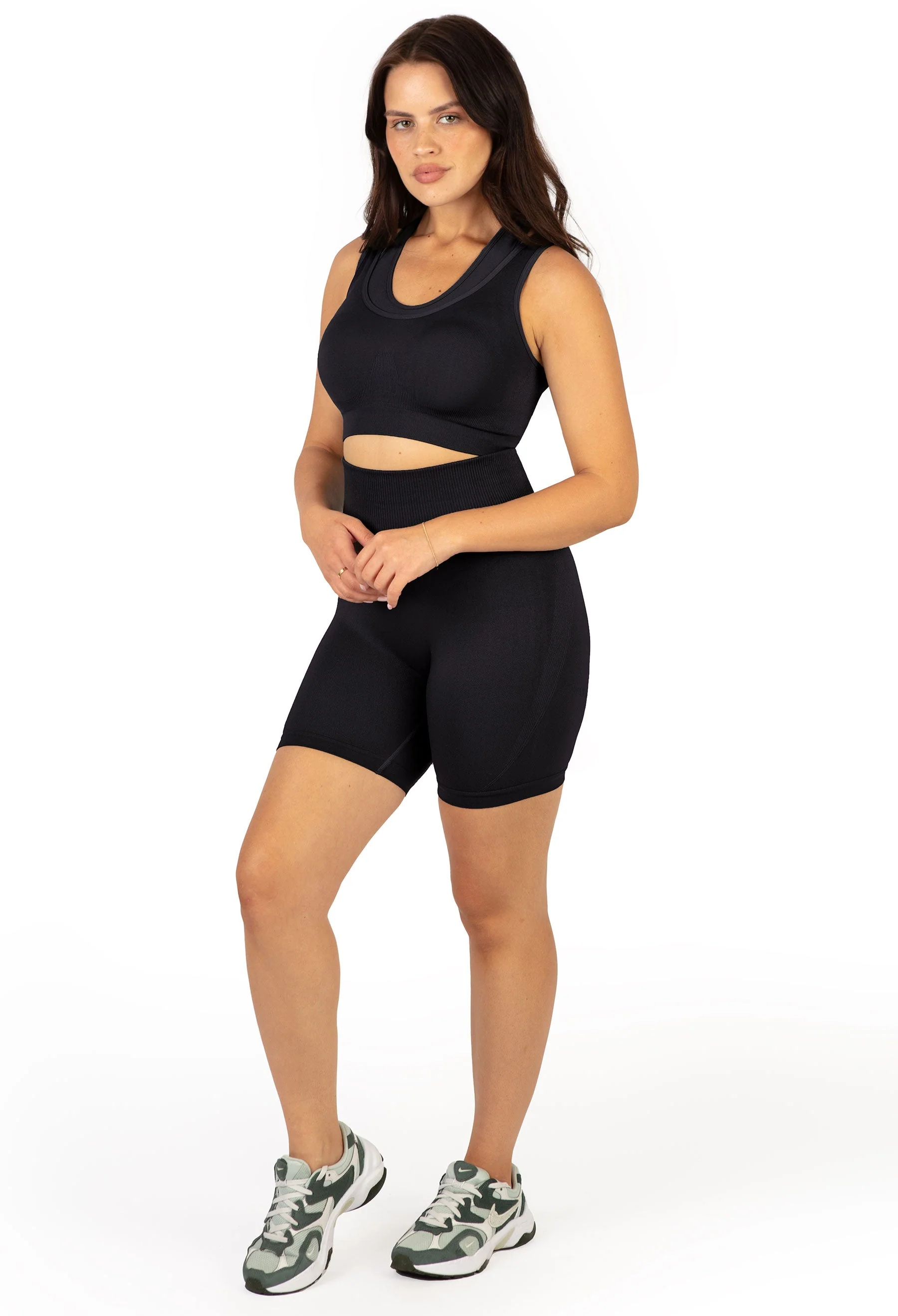 Seamless High Waist Midi Biker Shorts - Image 7