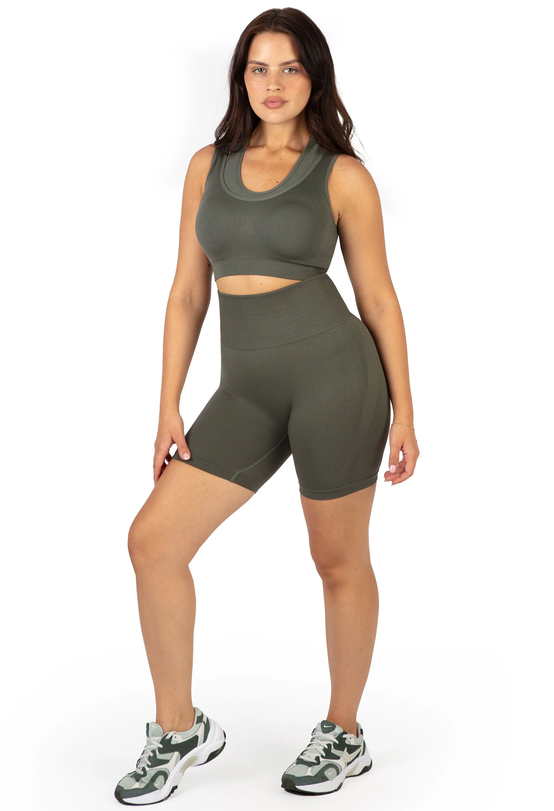 Seamless High Waist Midi Biker Shorts - Image 7