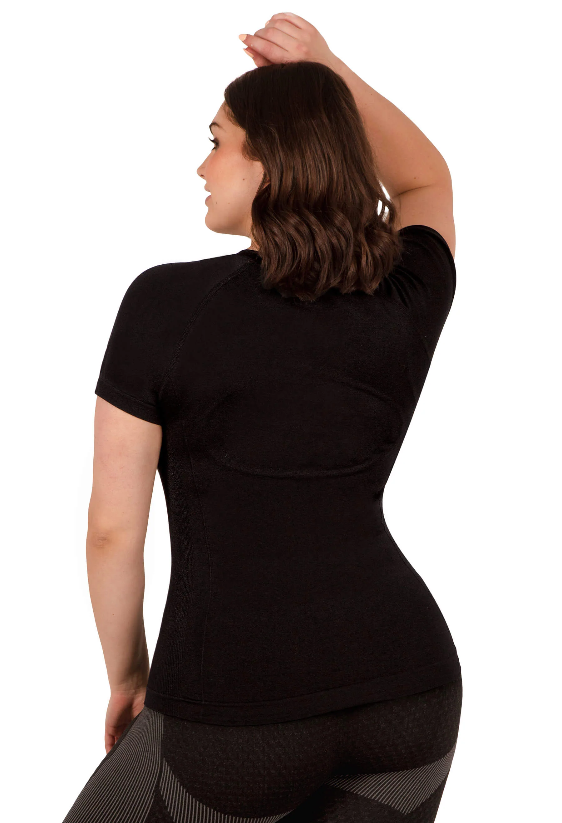 Seamless Short Sleeve Activewear Thermal Tee - 3 Pack - Image 3