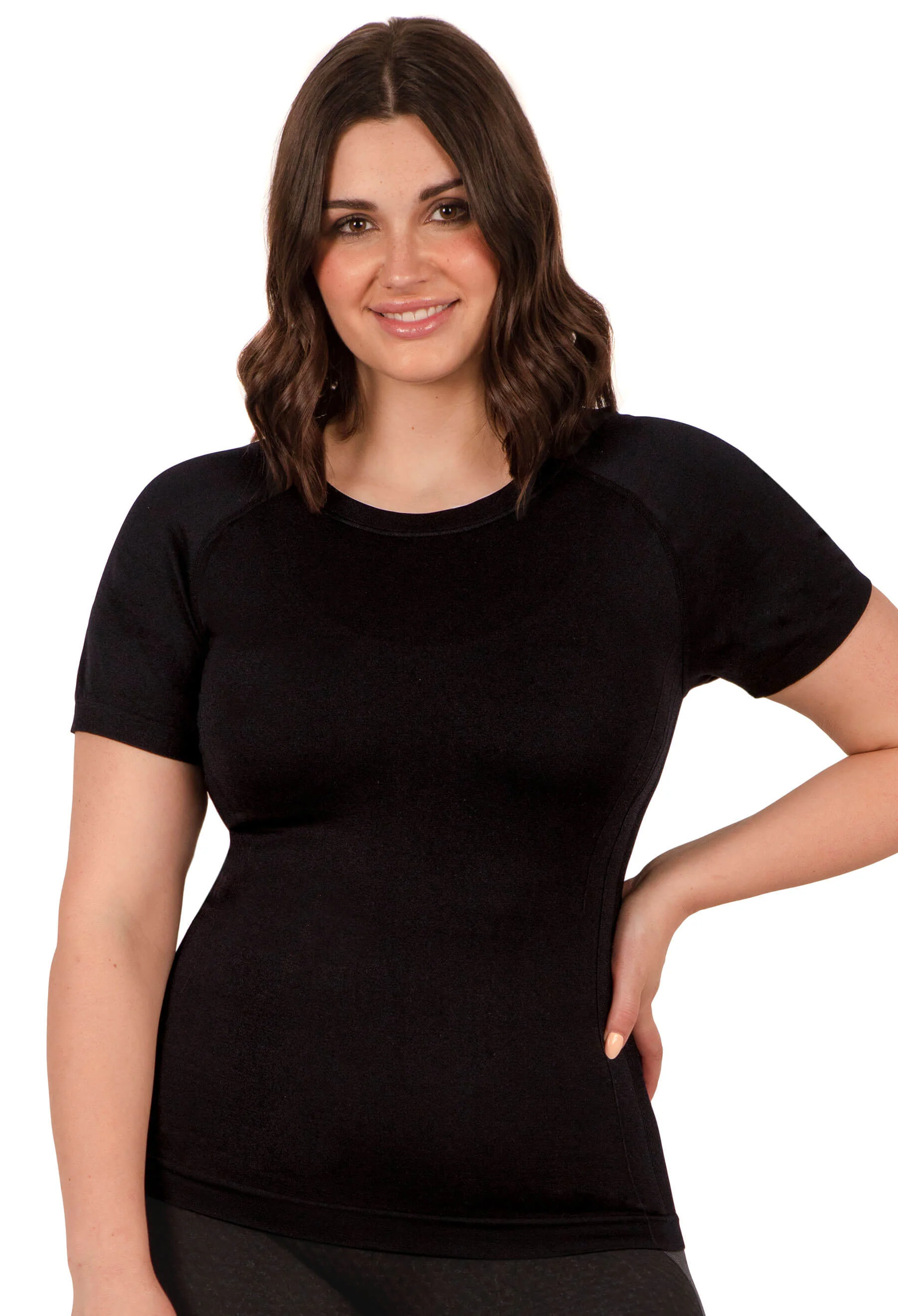 Seamless Short Sleeve Activewear Thermal Tee - 3 Pack - Image 4