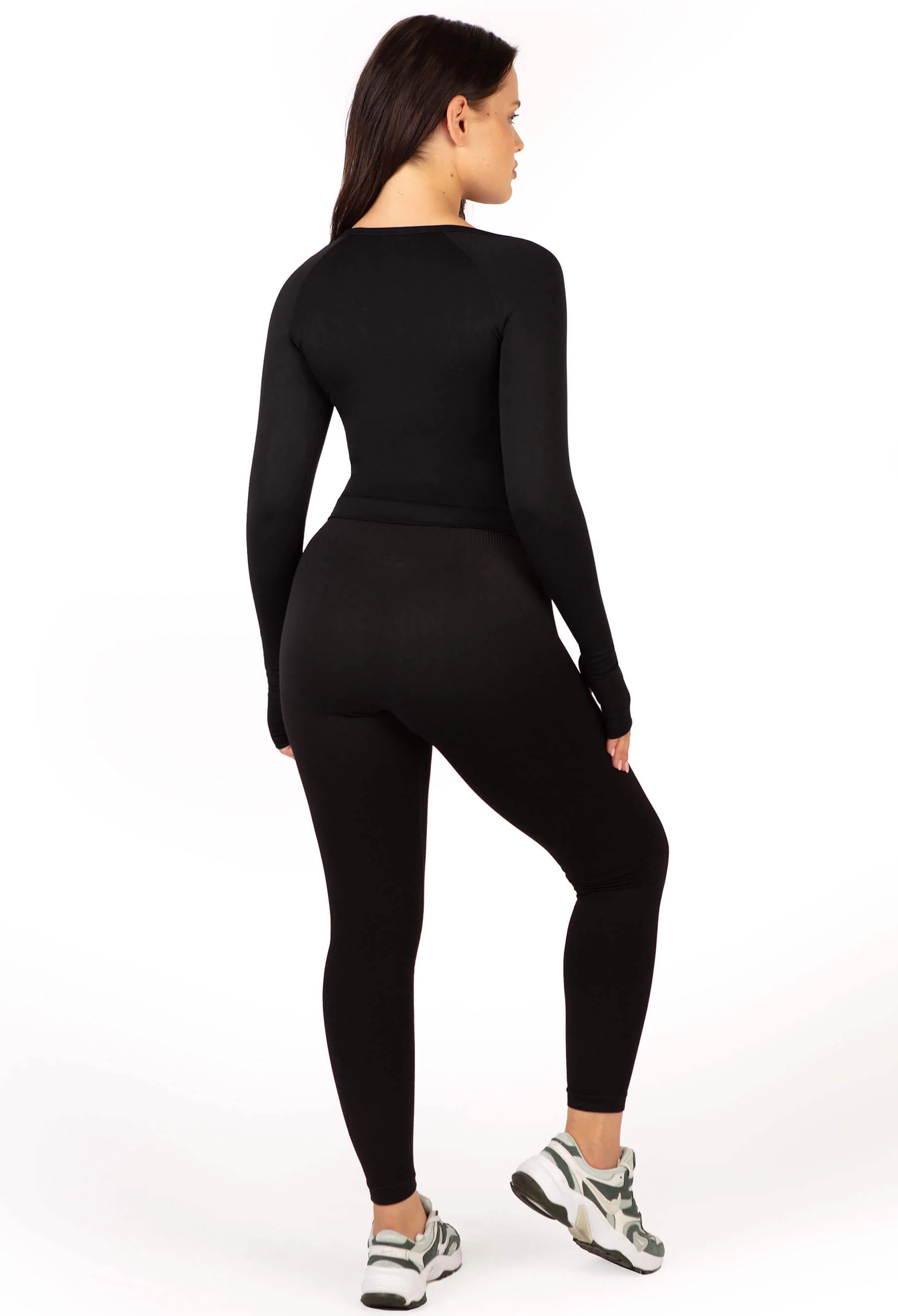 Seamless Square Neck Long Sleeve Top - 2 Pack - Image 7
